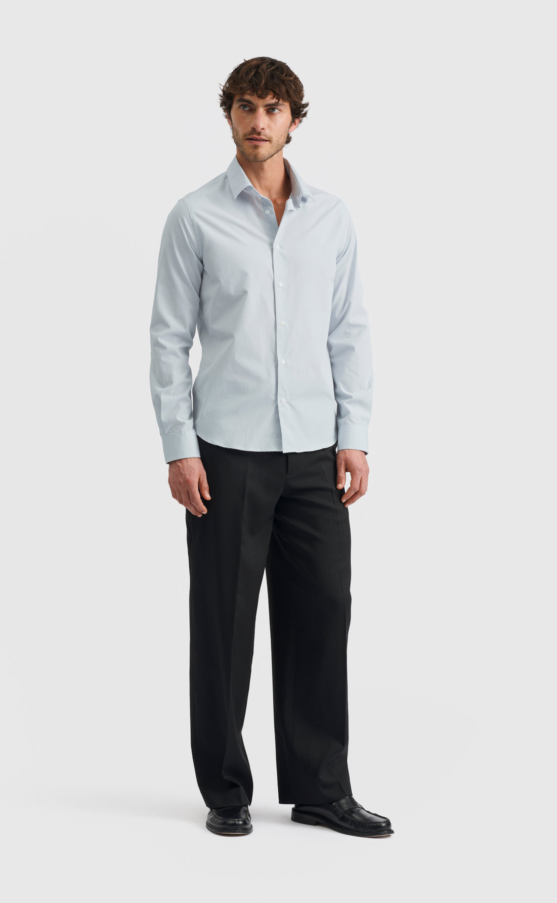 Poplin Shirt - Poplin Shirt - Pearl Blue