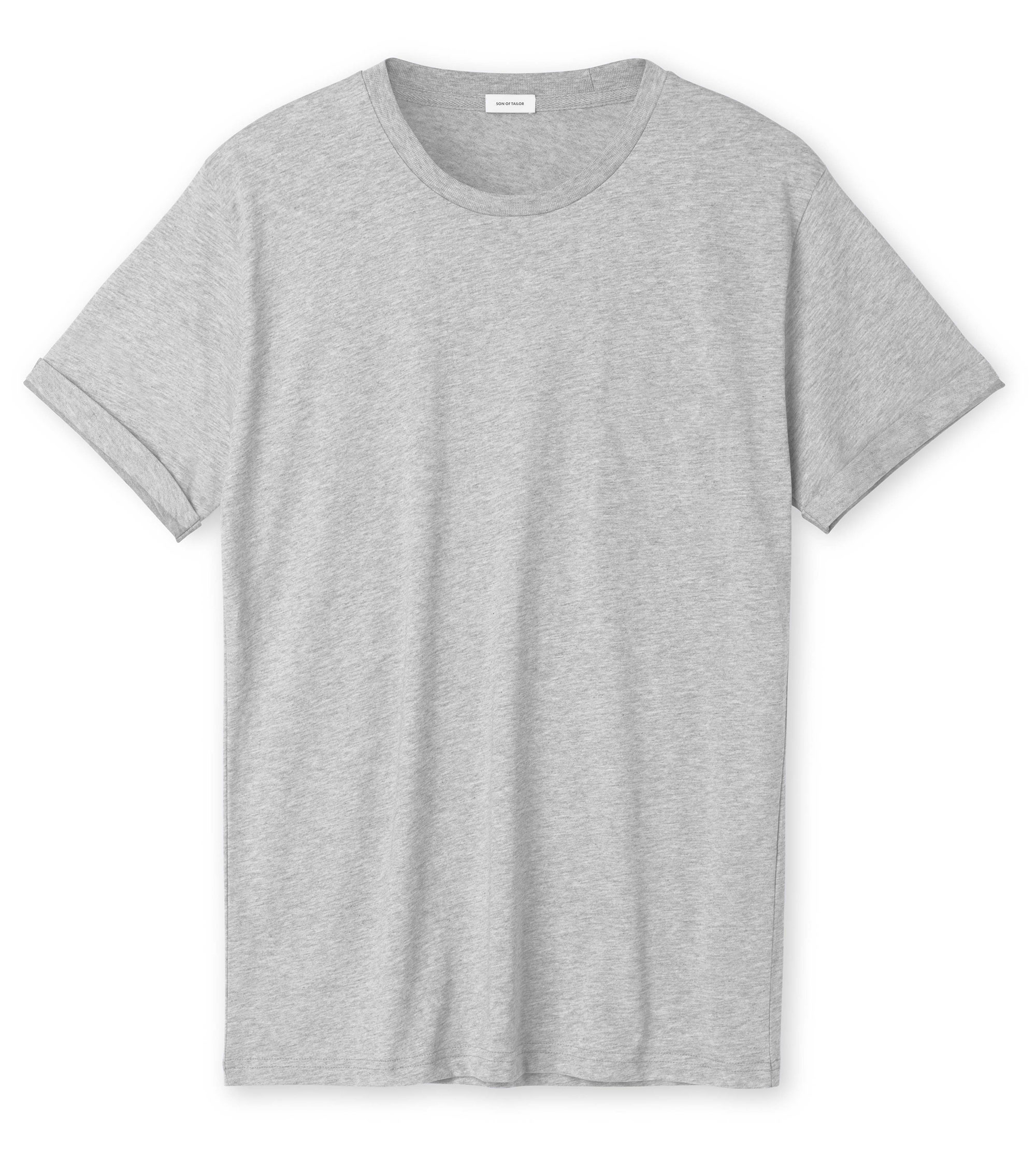 Custom Fitted Cotton TShirt Light Grey Son of a Tailor