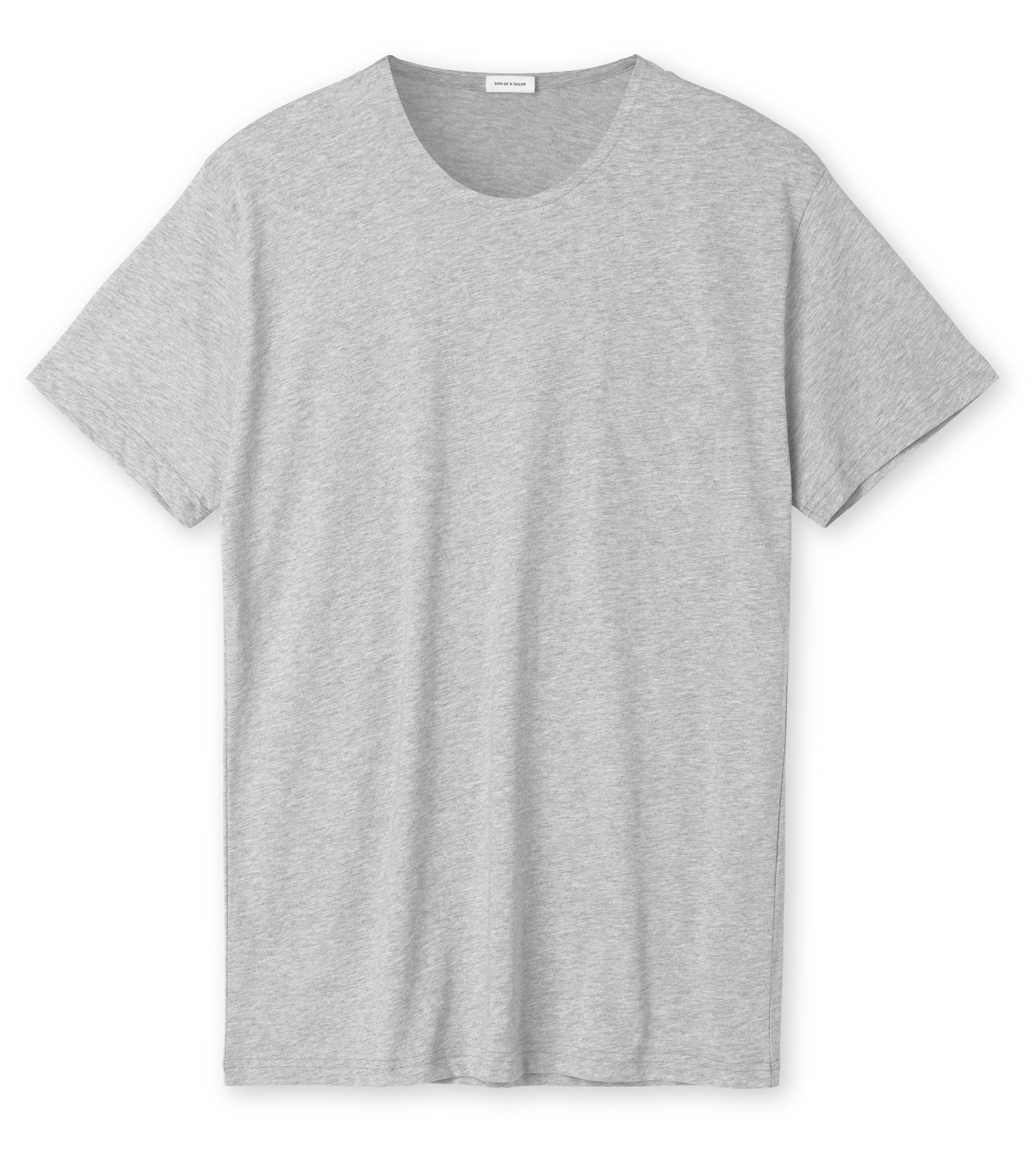 Custom Fitted Cotton T-Shirt / Single Stitch Light Grey | Son of a Tailor