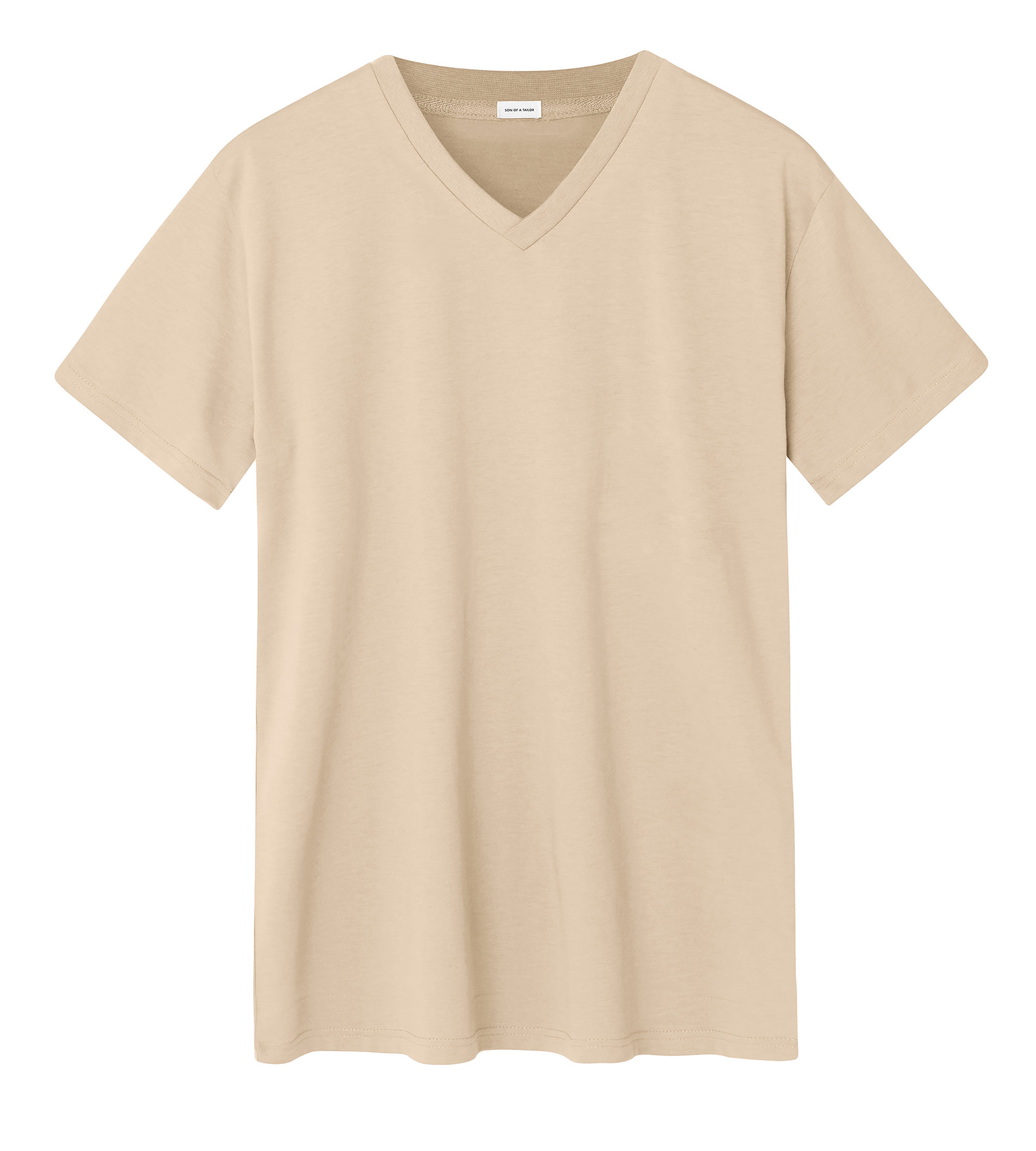 Custom Fitted Cotton T-Shirt Oxford Tan | Son of a Tailor