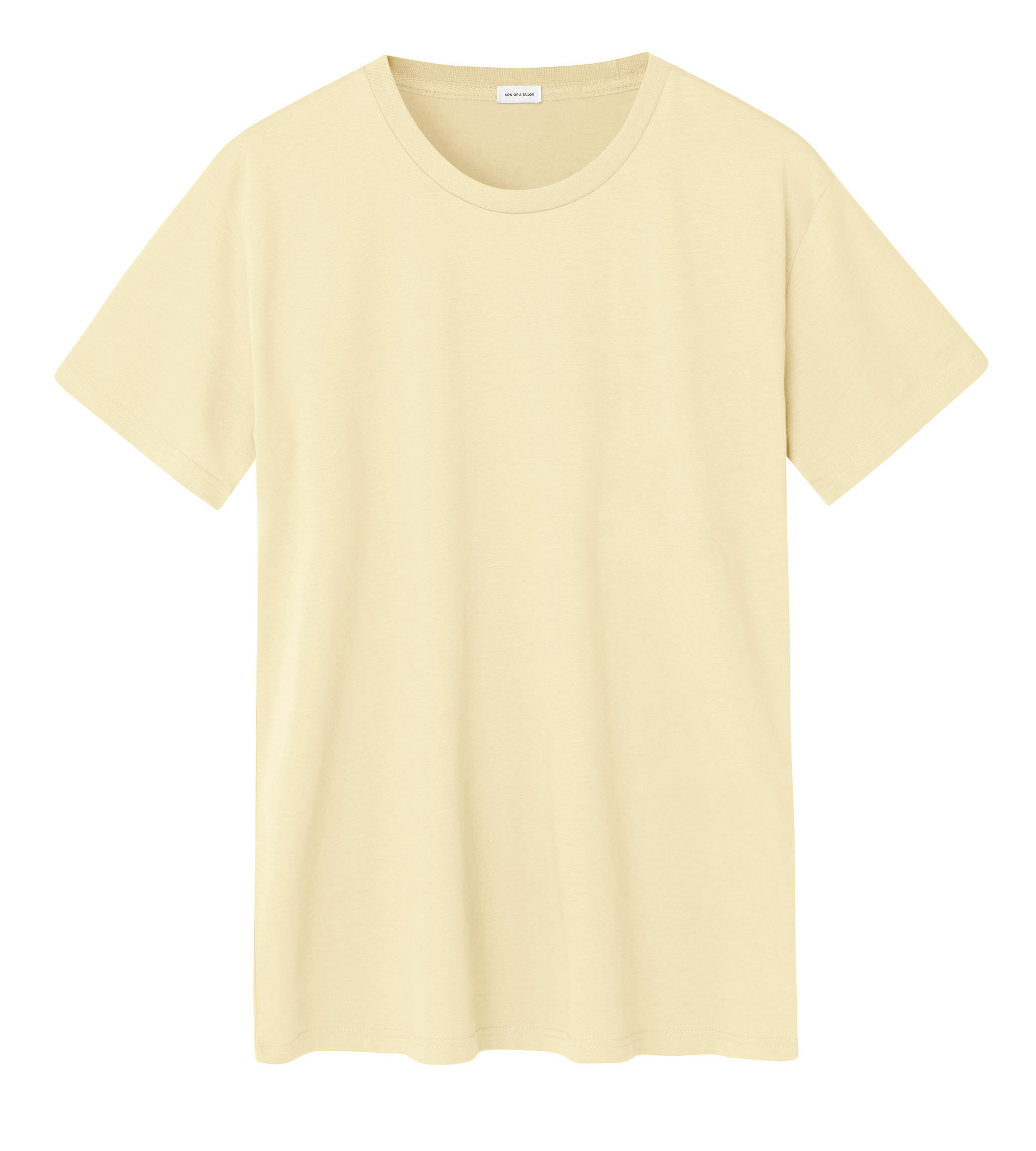 Custom Fitted Cotton T-Shirt Pale Yellow | Son of a Tailor