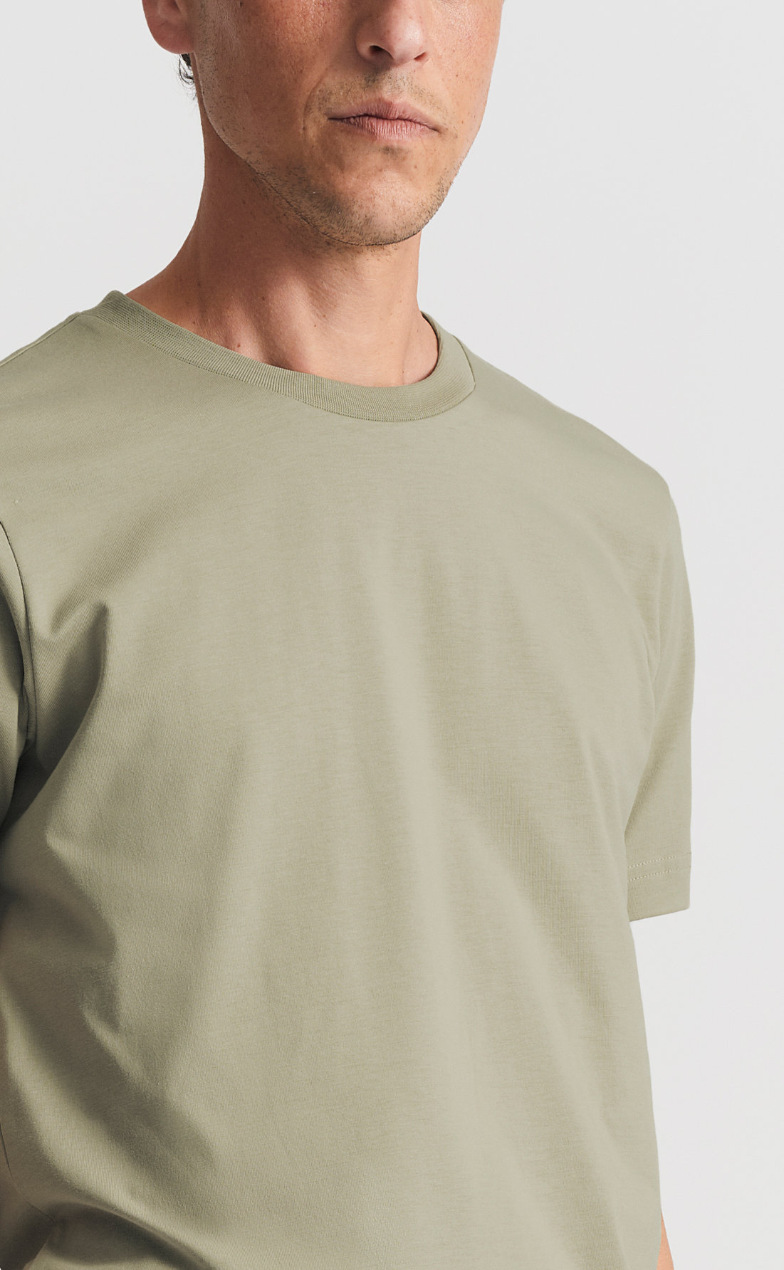 Custom Fitted Cotton T-Shirt Seagrass Son of a Tailor