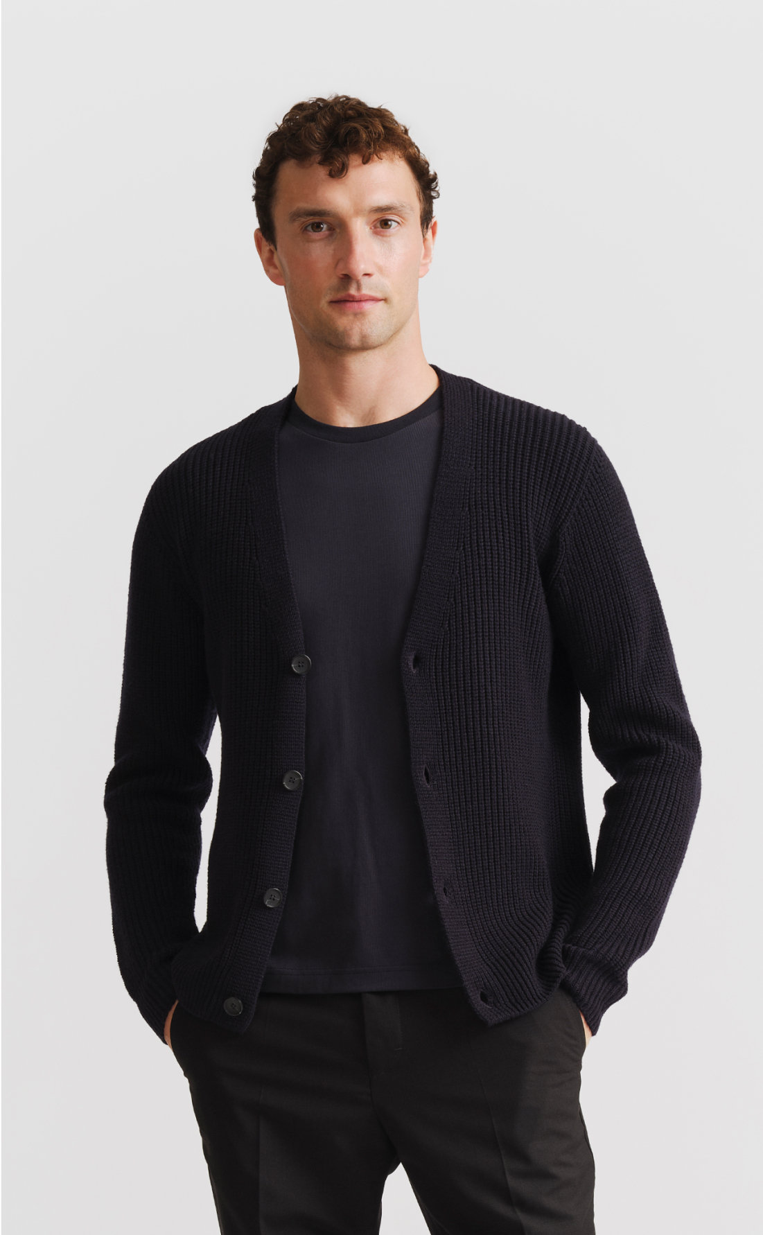 Tailored Cardigan Navy Son of A Tailor