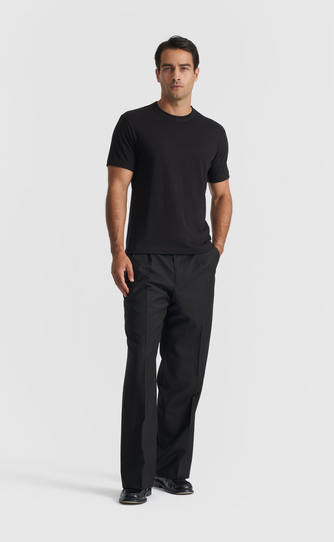 Cashmere T-Shirt in Black