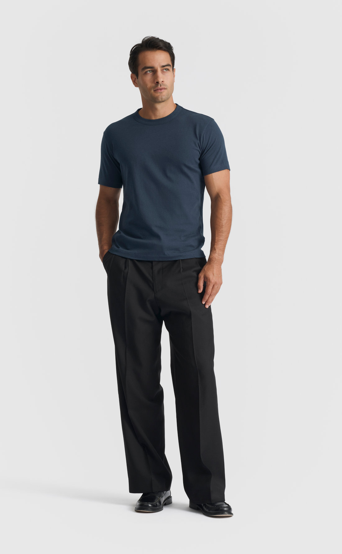 Cashmere T-Shirt in Carbon