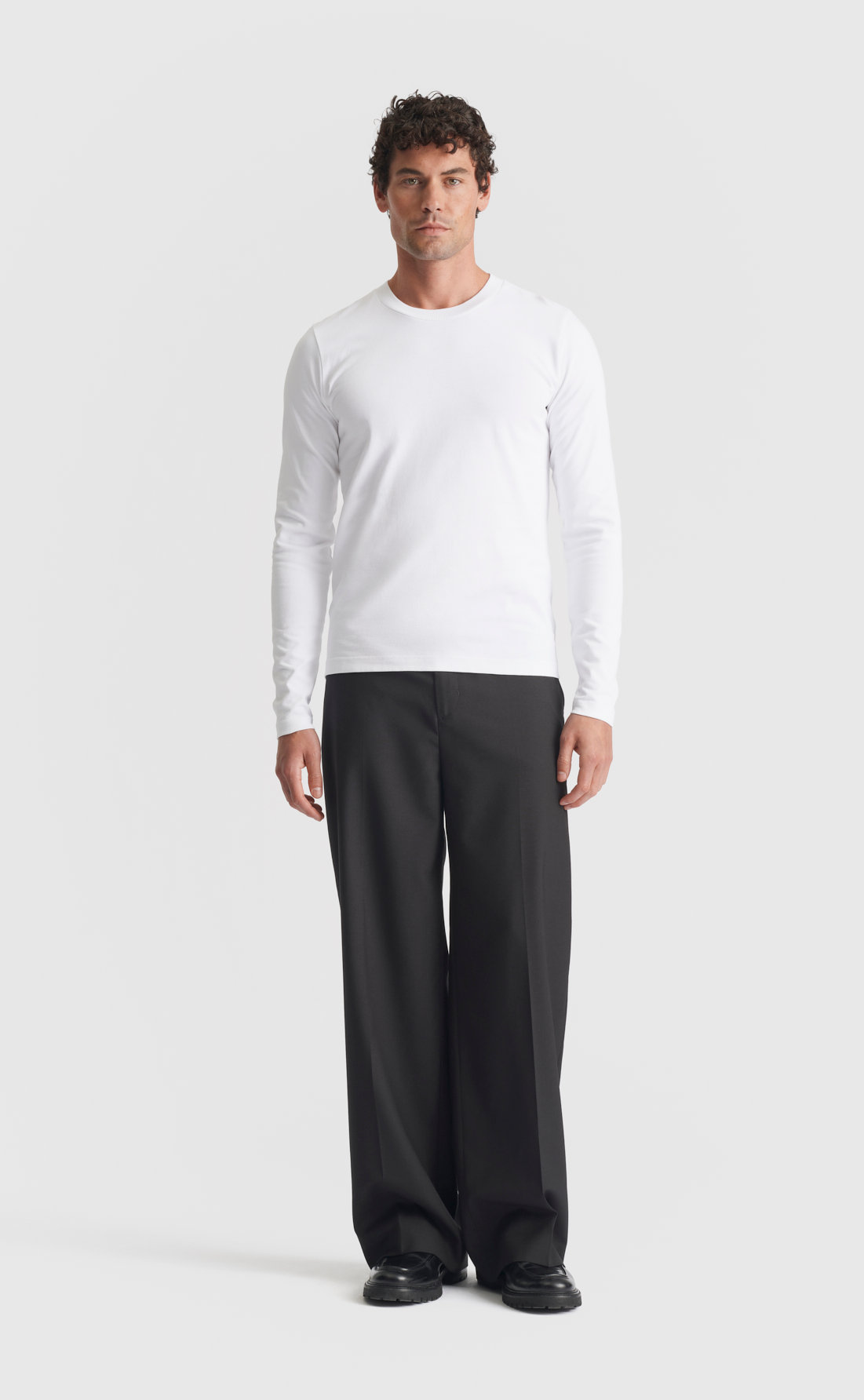 Cotton T-Shirt / Extra Heavy Weight / LS in White