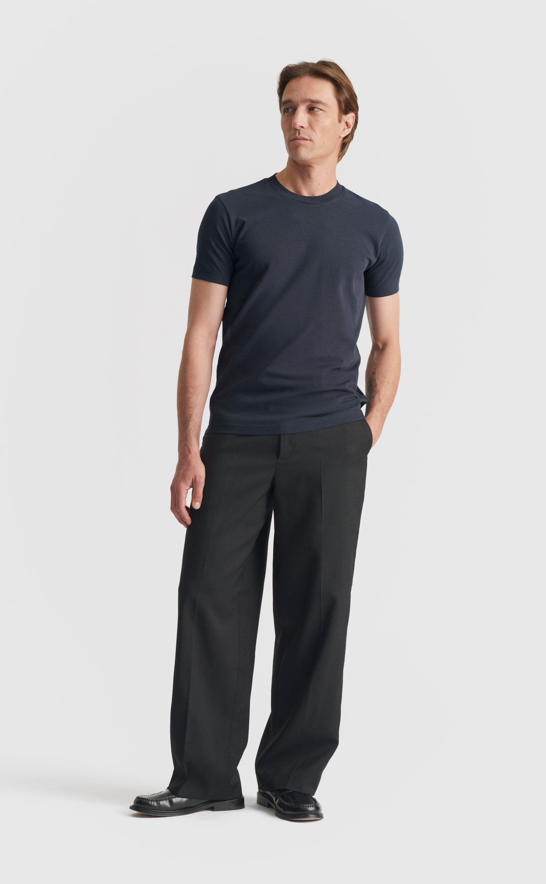 Cotton T-Shirt / Extra Heavy Weight in Deep Blue