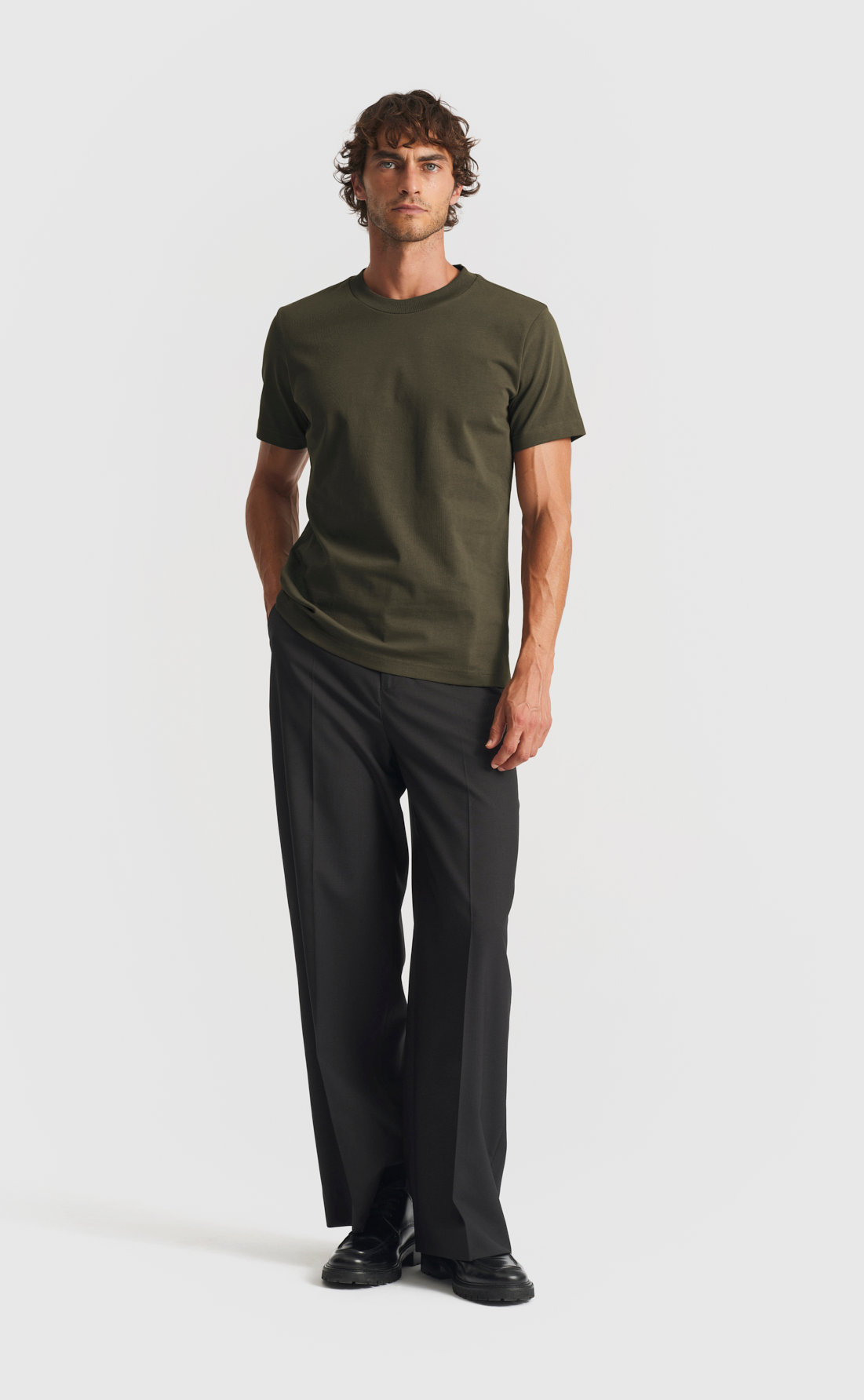 Extra Heavy Cotton T-Shirt in Grape Leaf