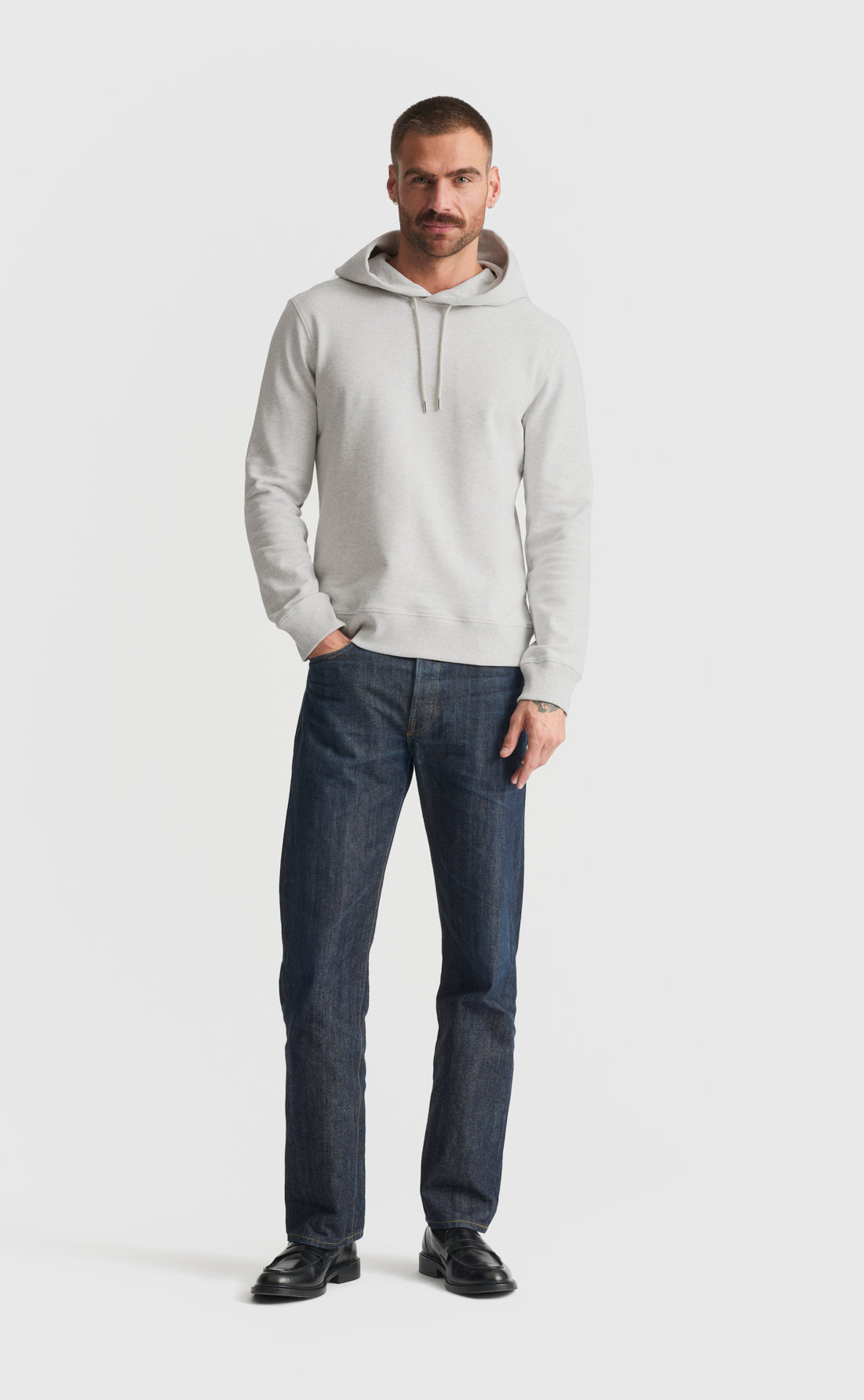 Austin Ribbed Knit Light Grey Hoodie – Benson Apparel