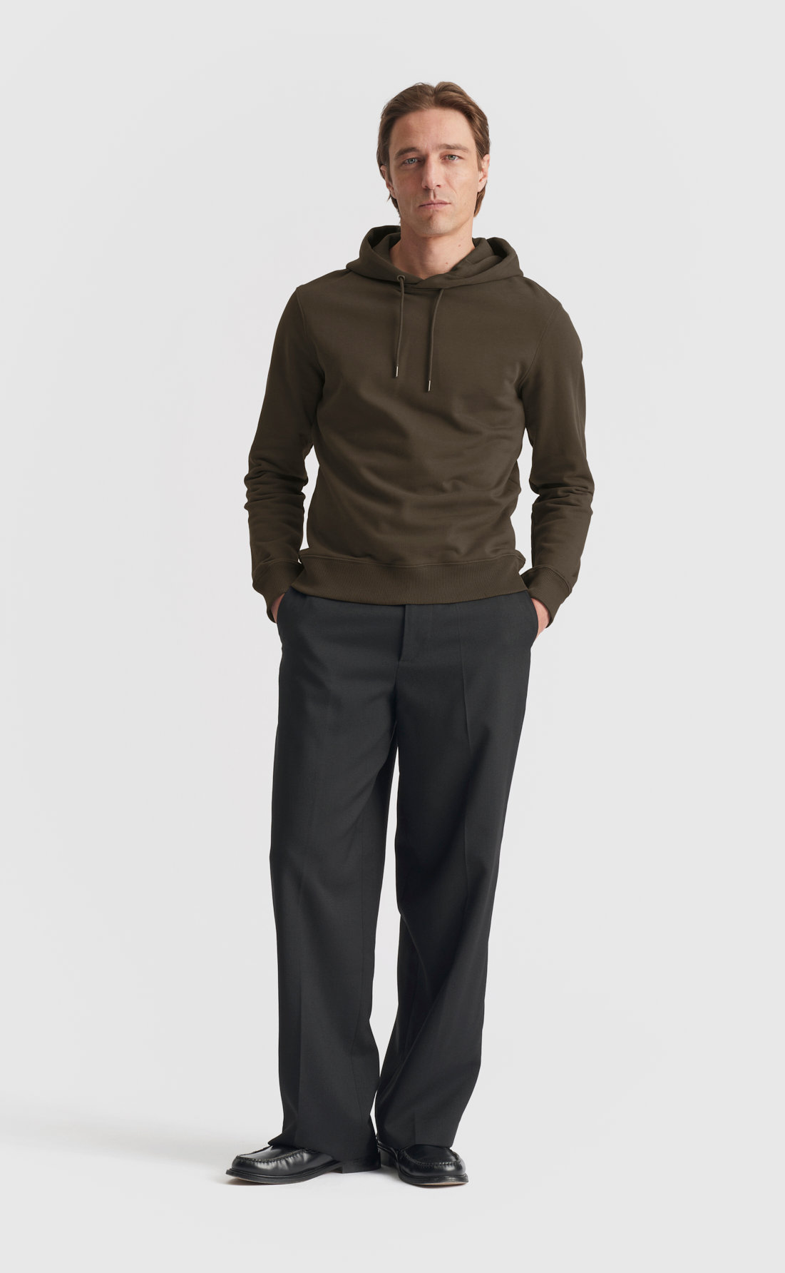 Cotton Hoodie in Wren