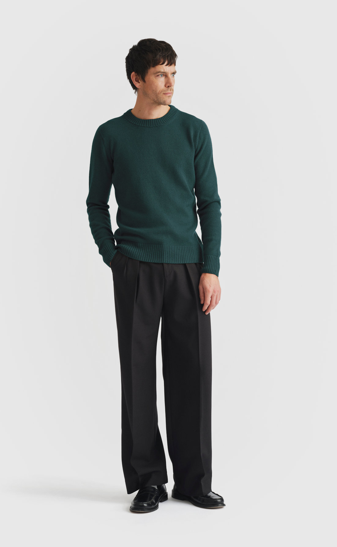Cashmere Sweater in Malachite