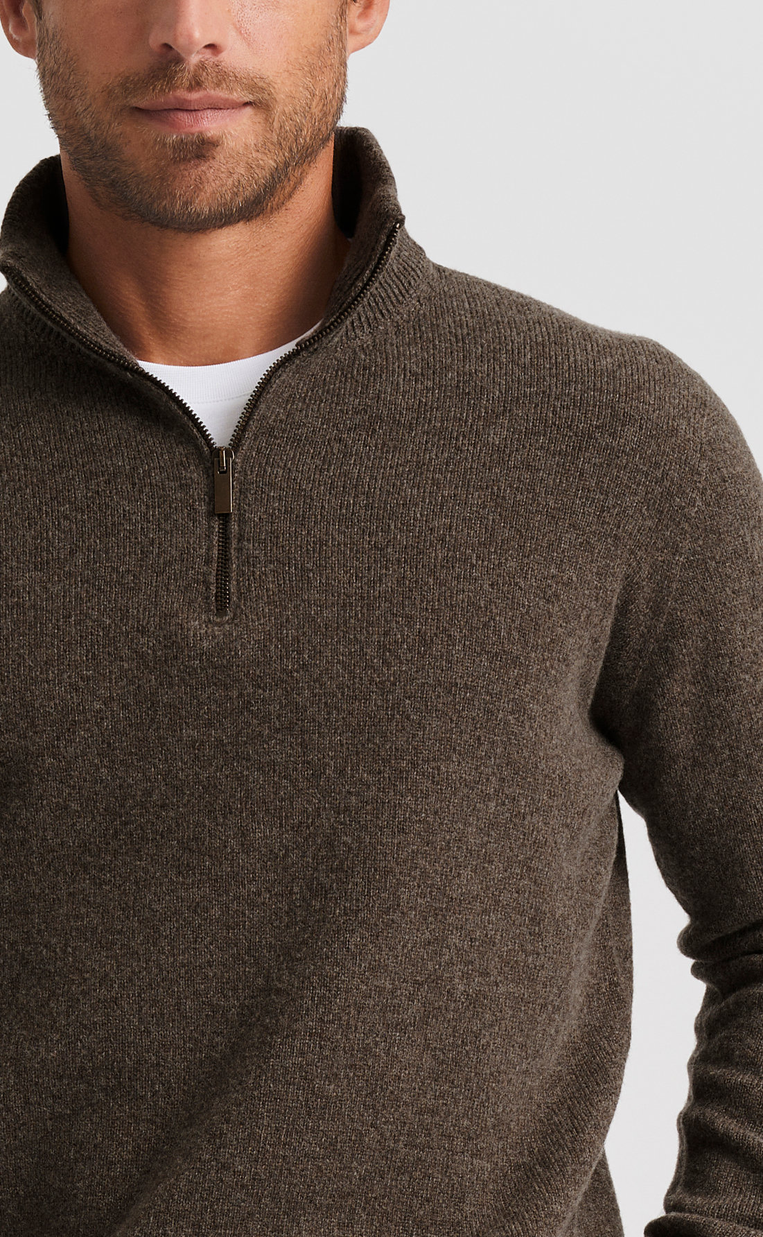 Custom Fitted Half-Zip Sweater