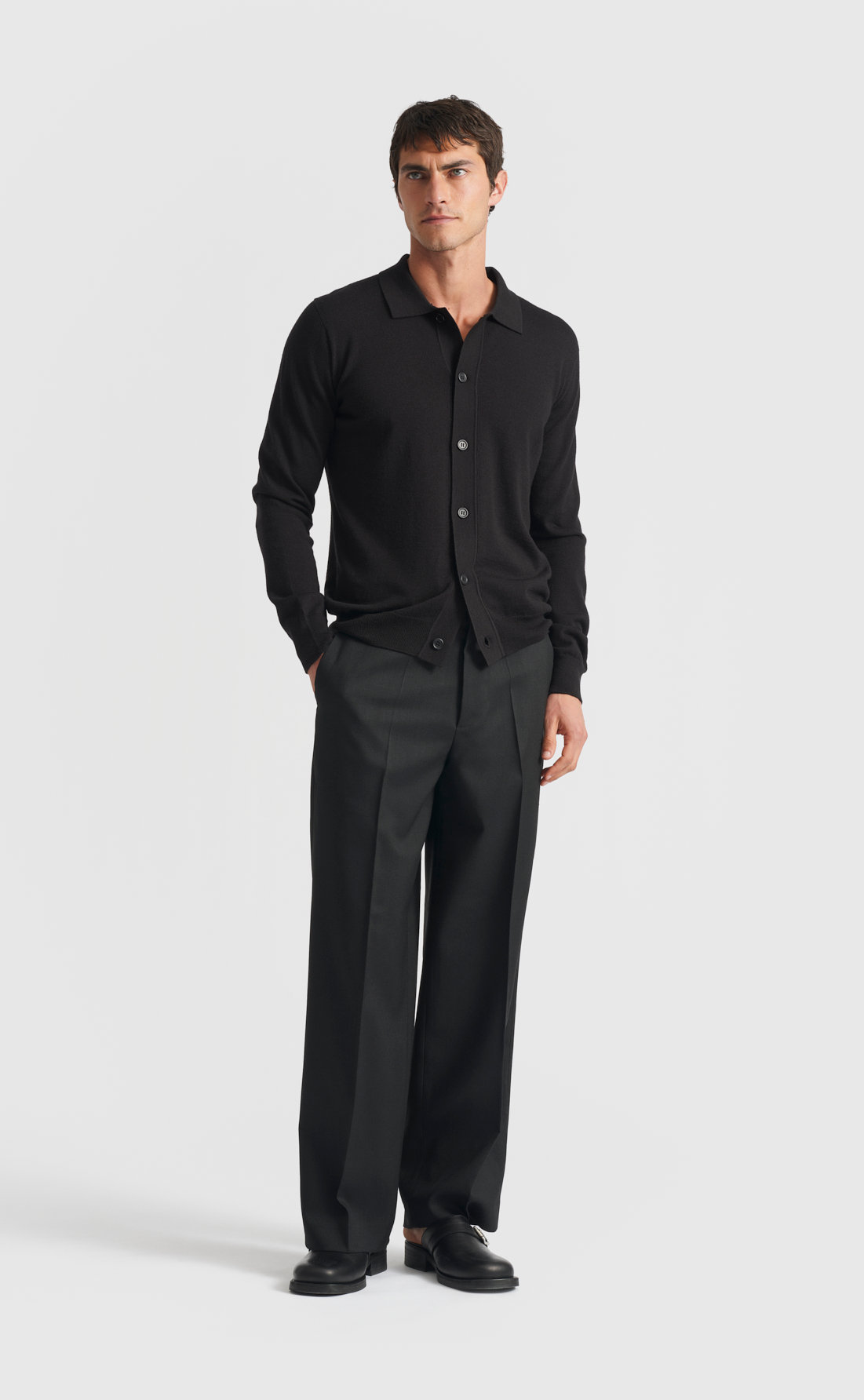 Custom Fitted Knit Shirt Black | Son of a Tailor Custom Fitted Knit Shirt Black | Son of a Tailor