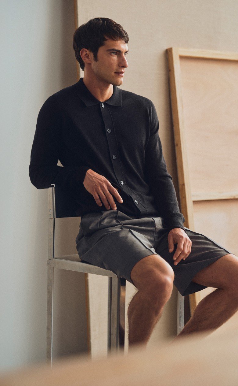 Custom Fitted Knit Shirt Black | Son of a Tailor Custom Fitted Knit Shirt Black | Son of a Tailor