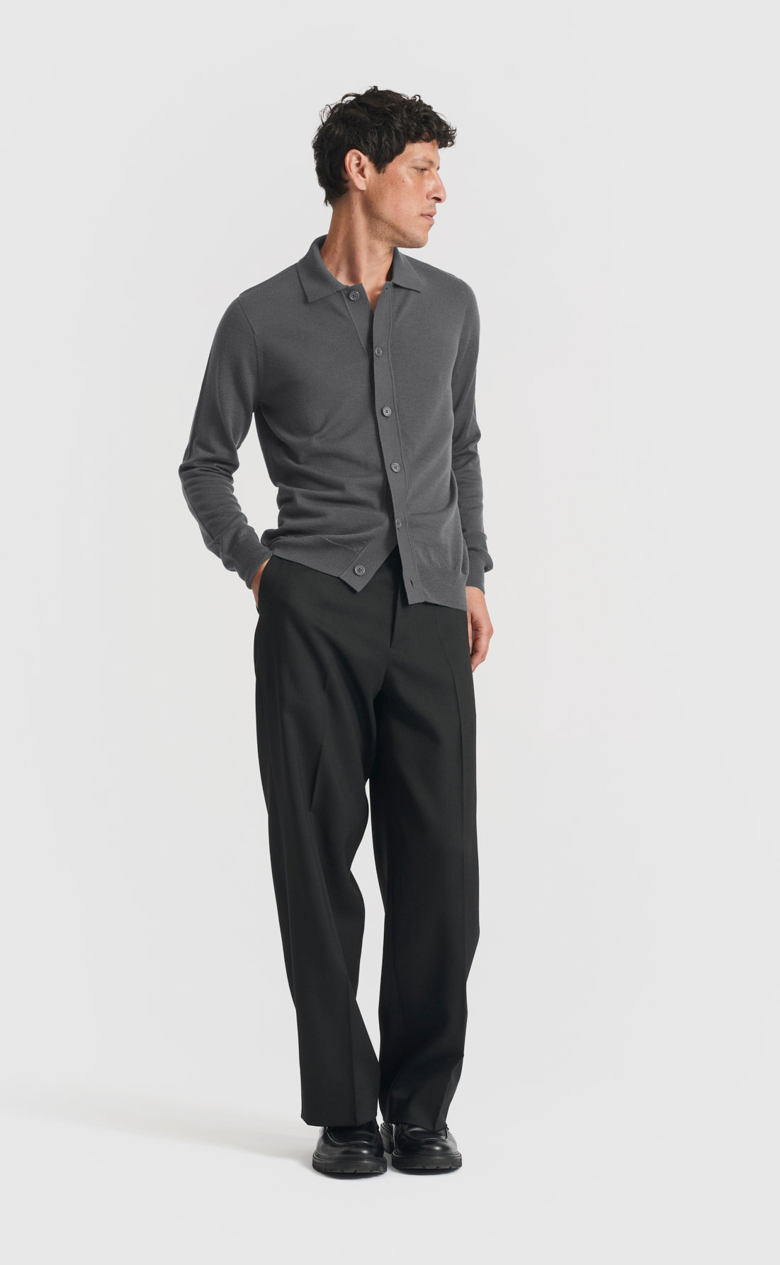 Knit Shirt in Dark Shadow