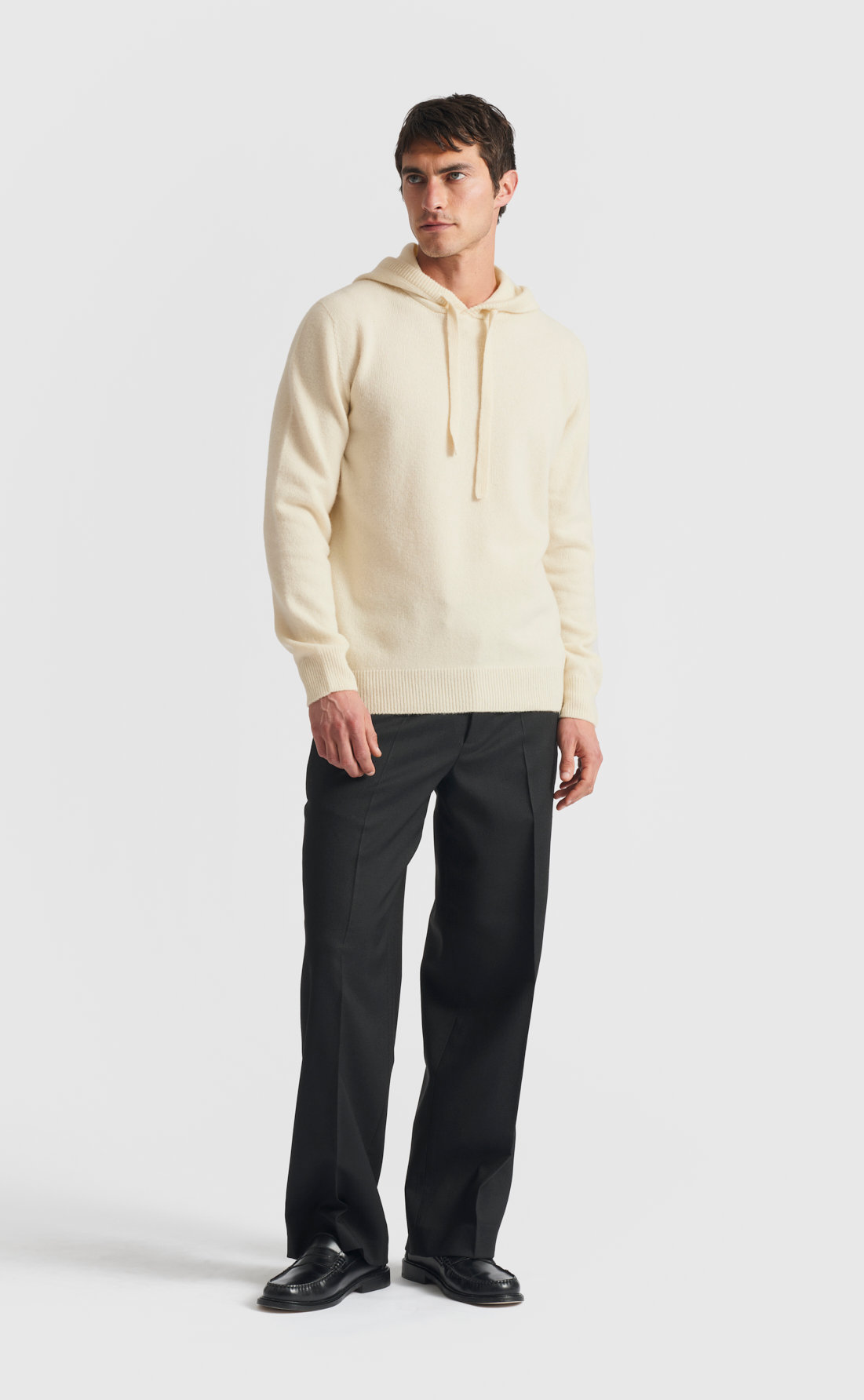 Knitted Hoodie - Knitted Hoodie - Almond