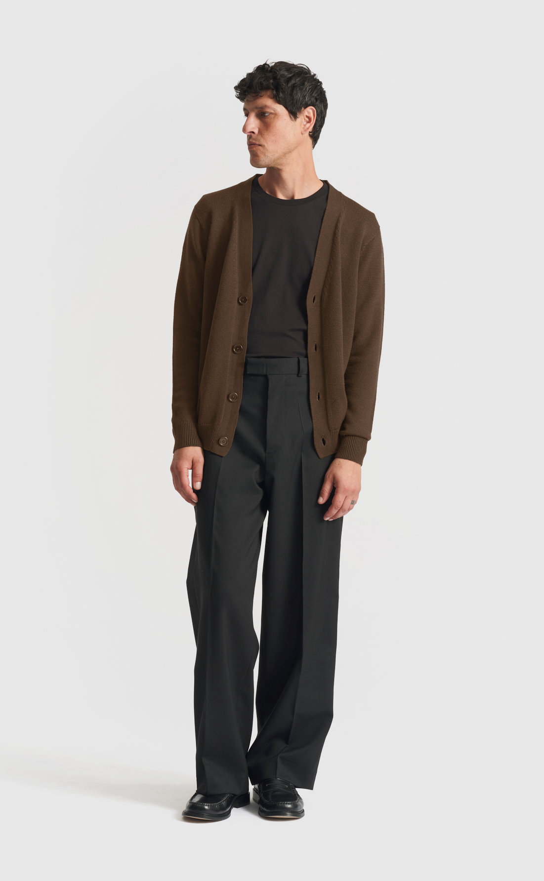 Merino Cardigan - Merino Cardigan - Desert Palm