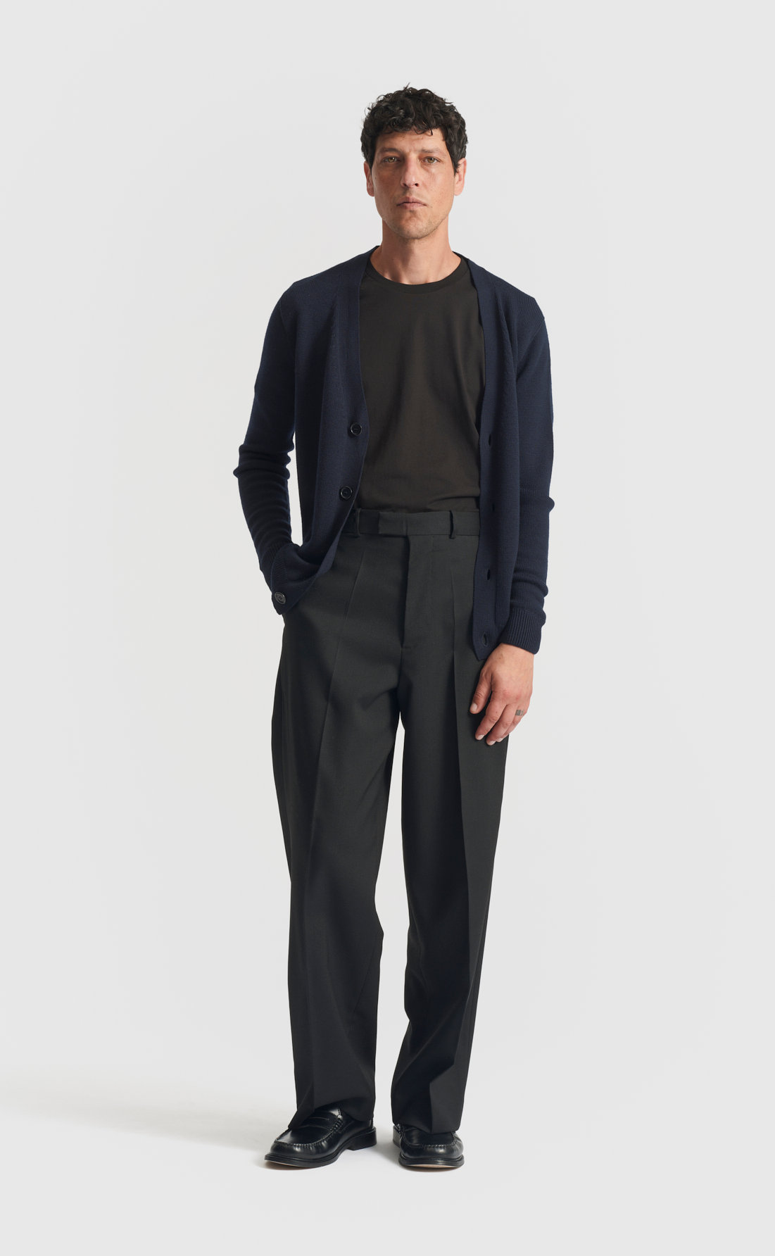 Merino Cardigan - Merino Cardigan - Navy