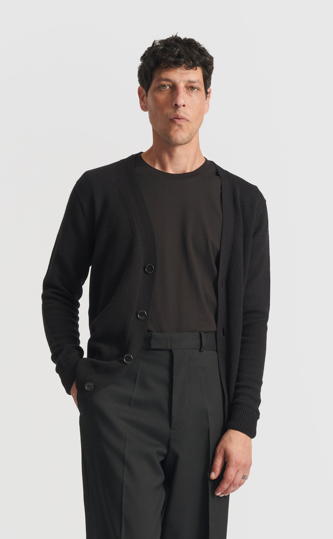 Custom Fitted Merino Cardigan
