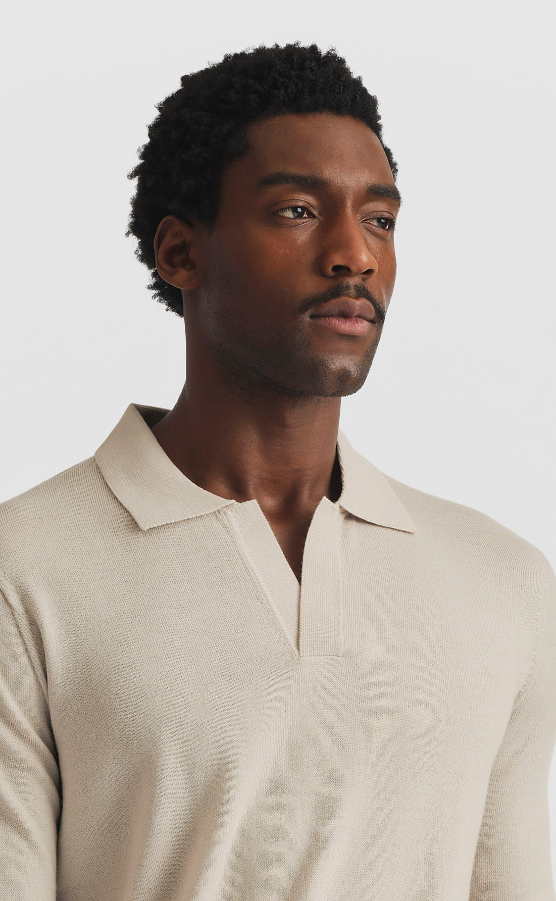 Custom Fitted Merino Open Collar Pullover | Son of a Tailor