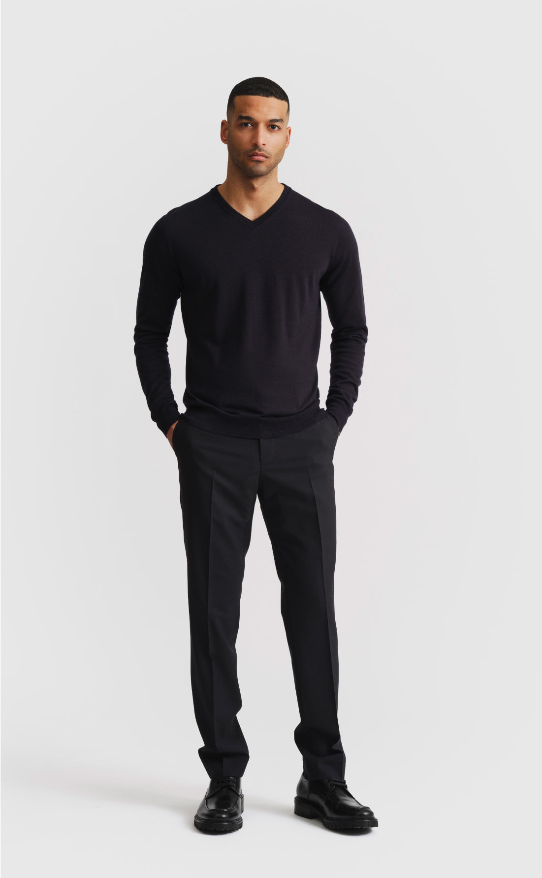 Custom Fitted Merino V-Neck Pullover | Son of a Tailor