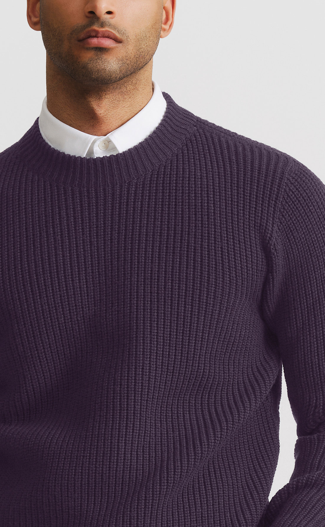 Custom Fitted Heavy Wool Sweater Grape Son of a Tailor