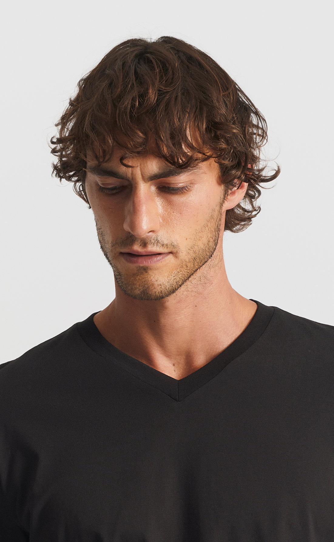 Custom Fitted Cotton V-Neck T-Shirt / Long-Sleeve | Son of a