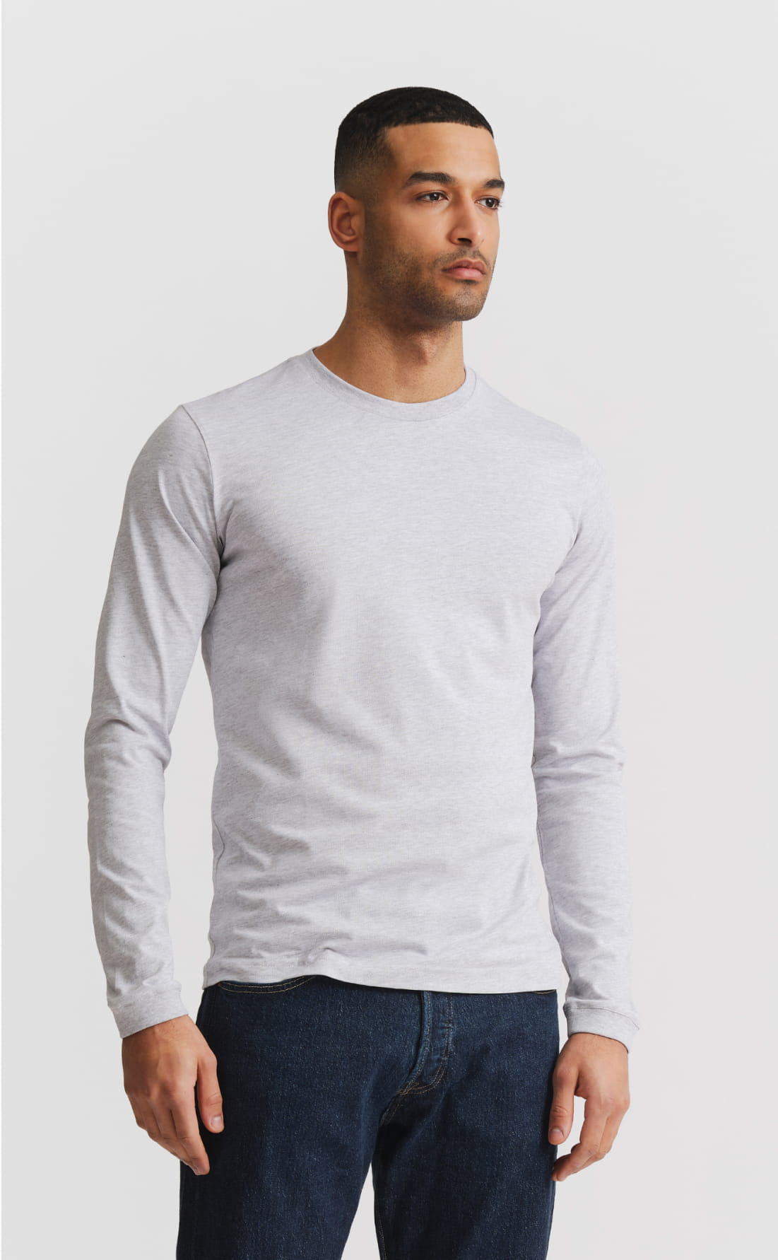 【CLOVE】 Basic Fitted T-shirt /追跡付 Featherlite™ Underscrub Shirt Women's – Heather Navy | Clove