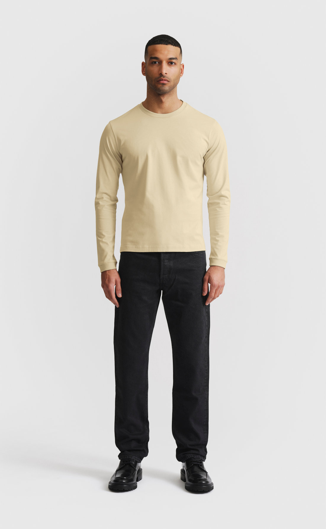 Cotton T-Shirt / Heavy Weight / LS in Green Haze