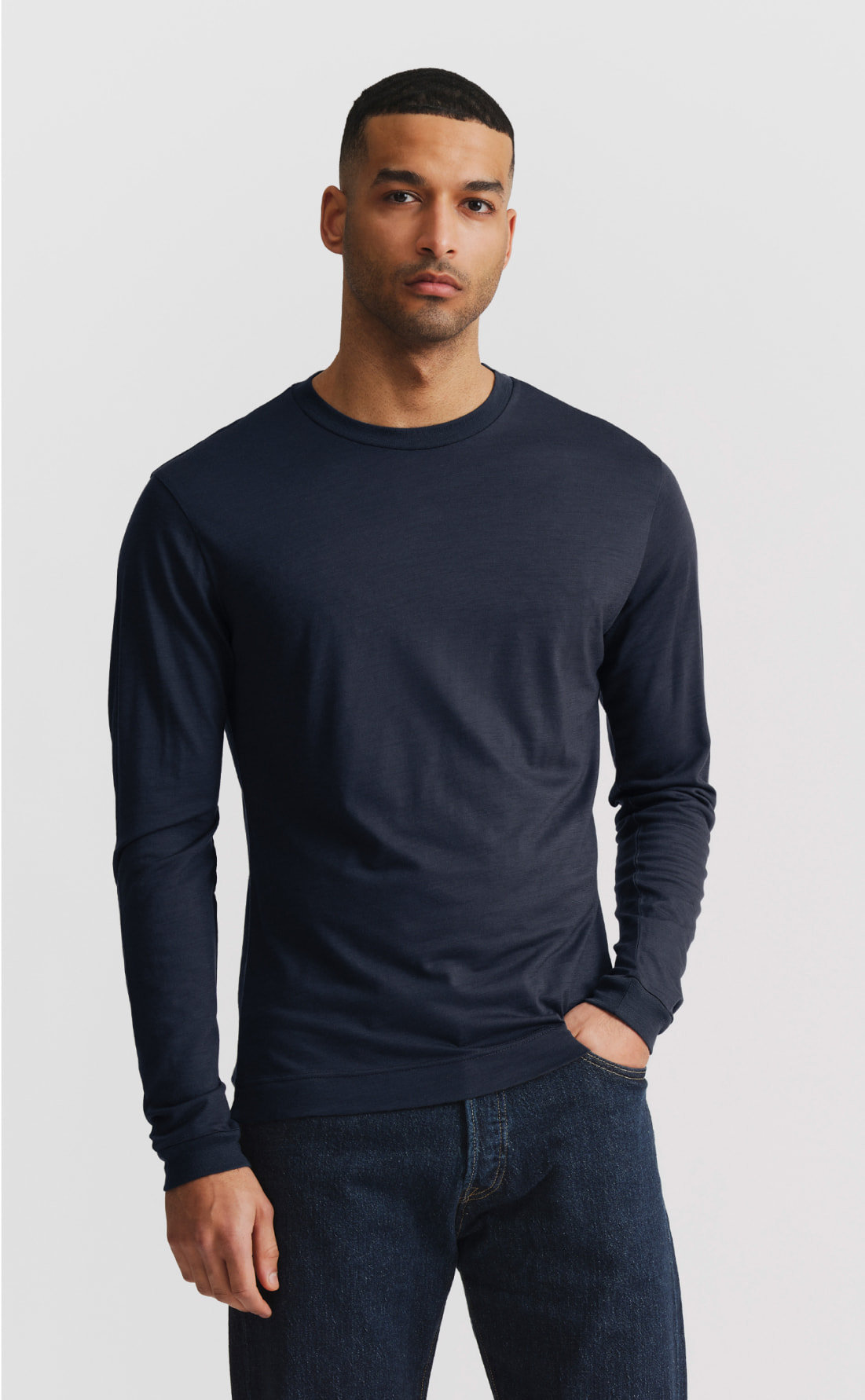 Fitted Wool T-Shirt / Long-Sleeve | Son