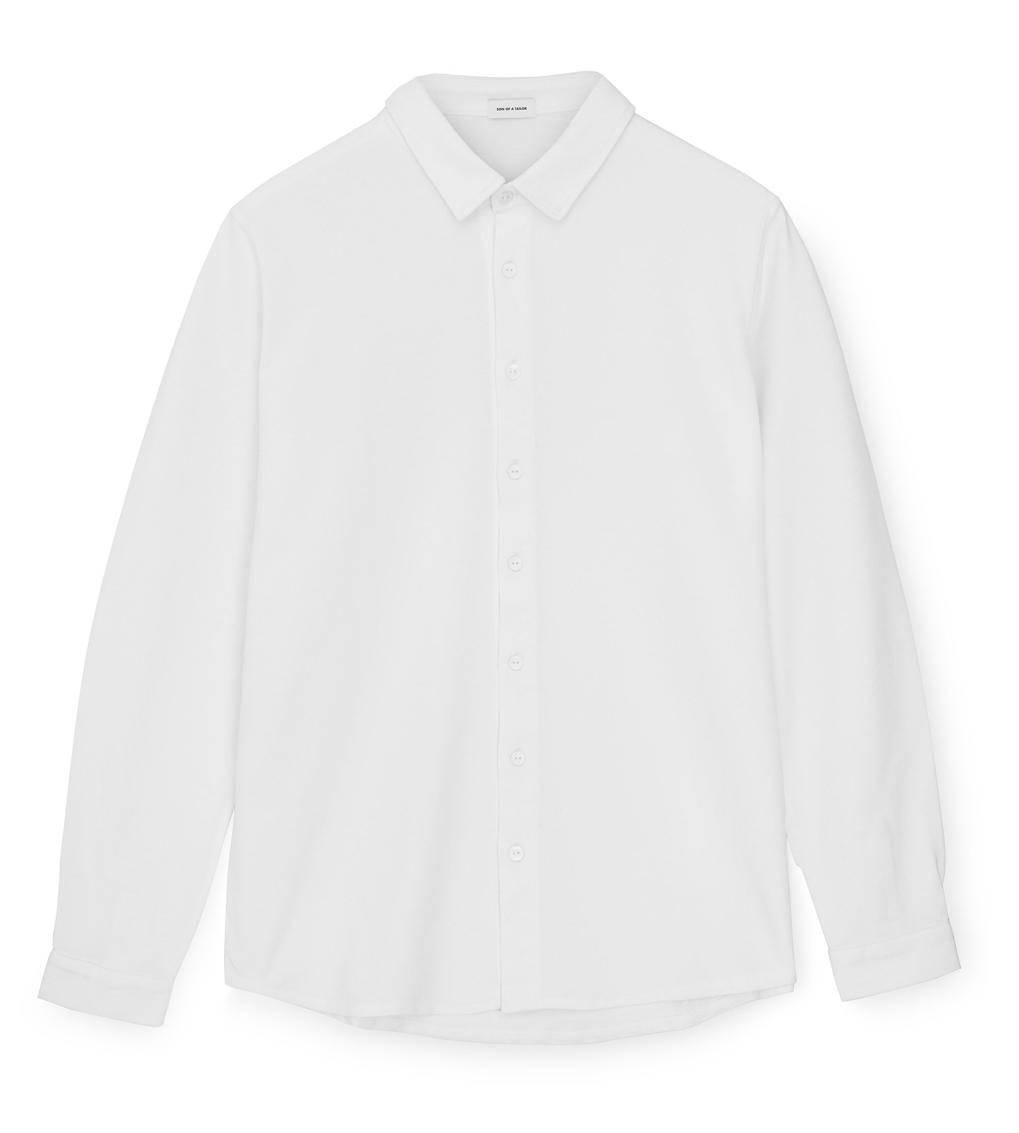 Custom Fitted Pique Shirt White | Son of a Tailor