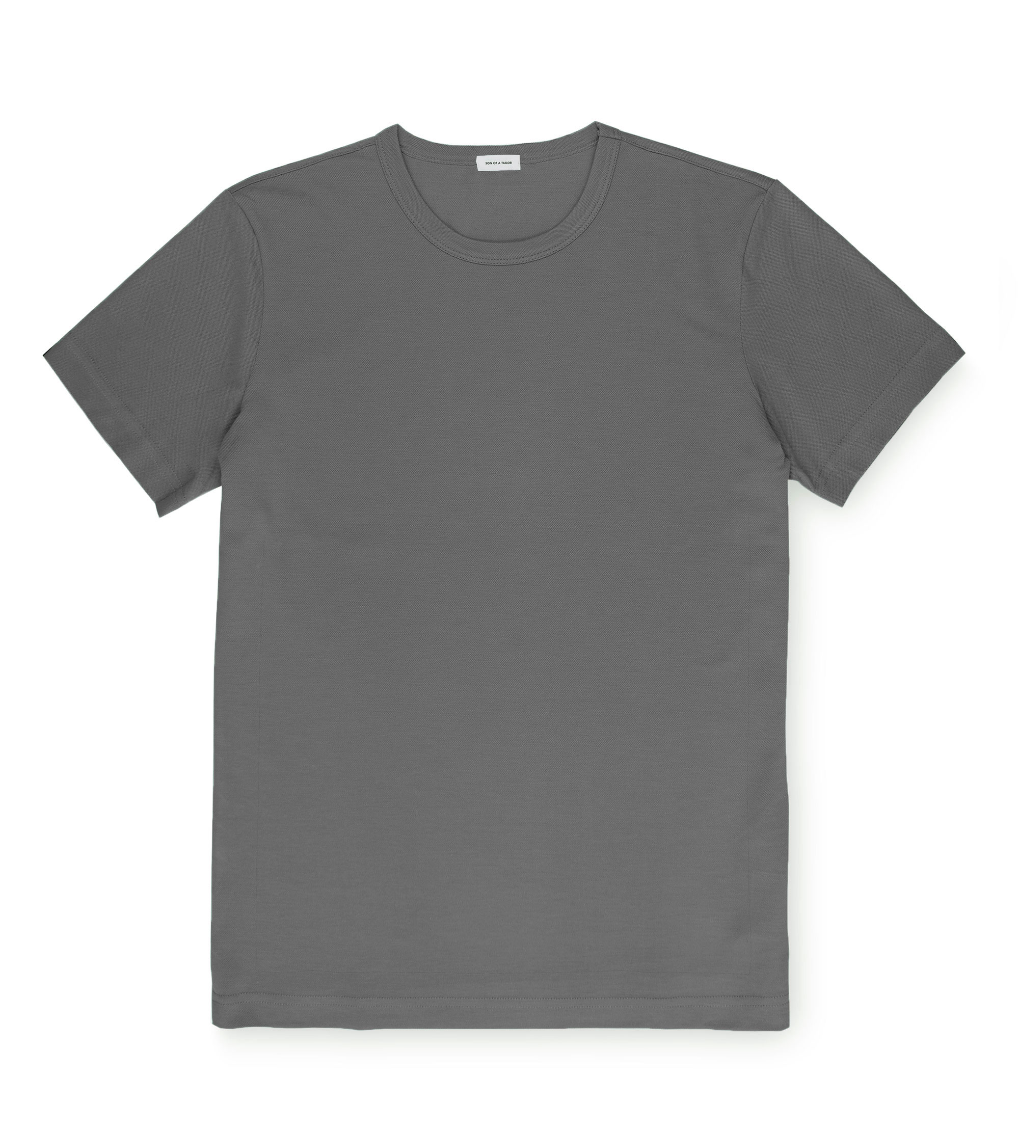 Custom Fitted Pique T-Shirt Shadow Grey | Son of a Tailor