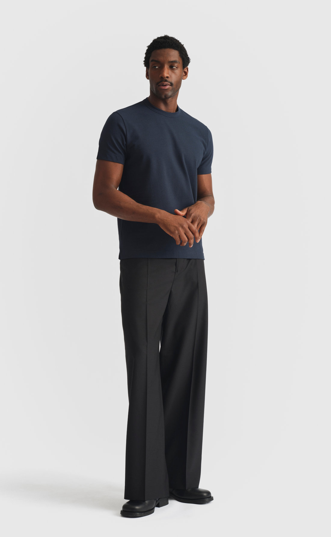 Pique T-Shirt in Navy