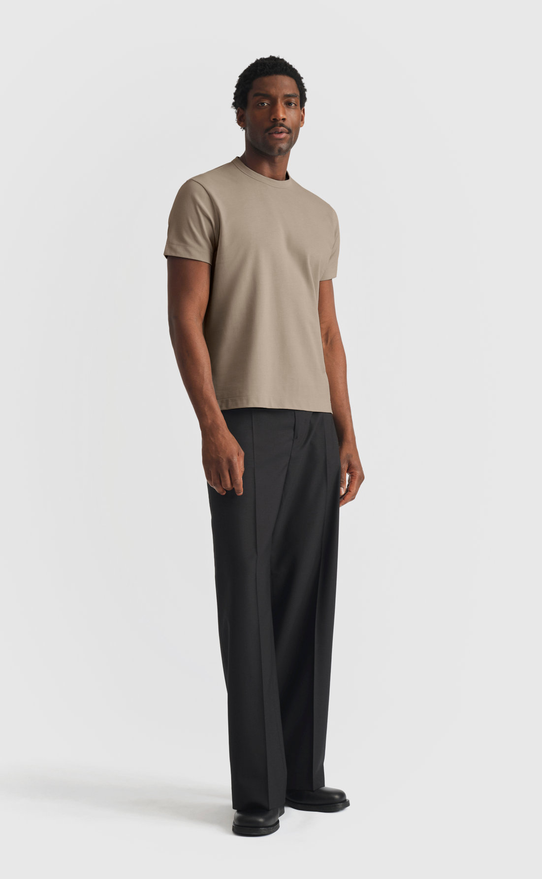 Pique T-Shirt in Silver Sage