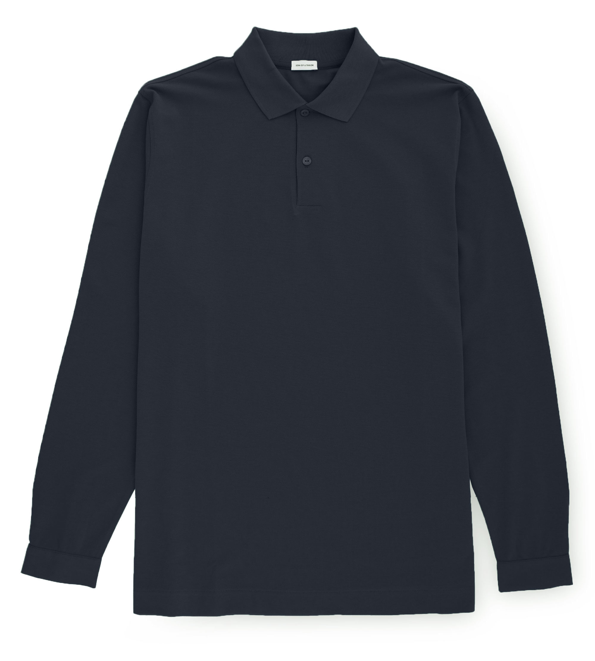 Custom Fitted Pique Polo Shirt / Long-Sleeve
