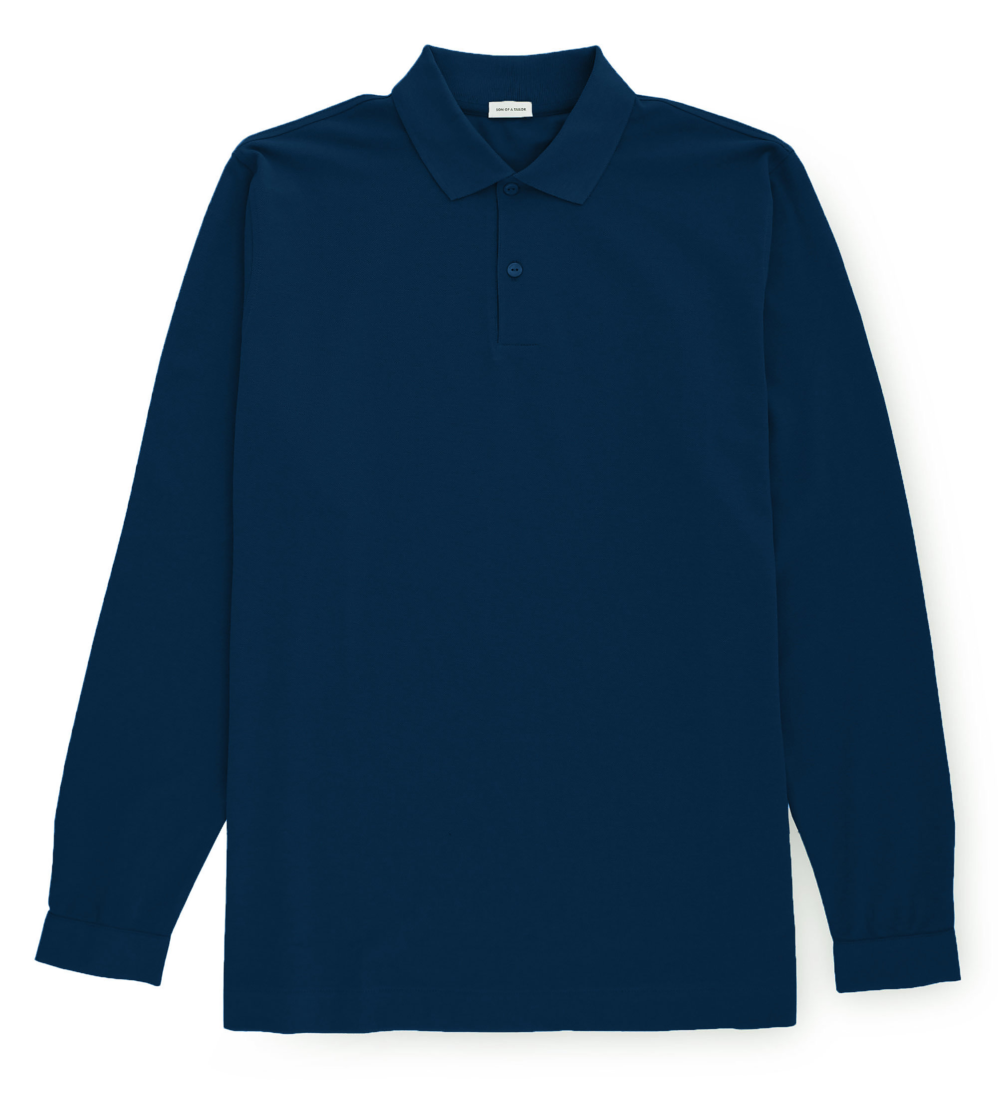 Custom Fitted Pique Polo Shirt / Long-Sleeve Poseidon | Son of a Tailor