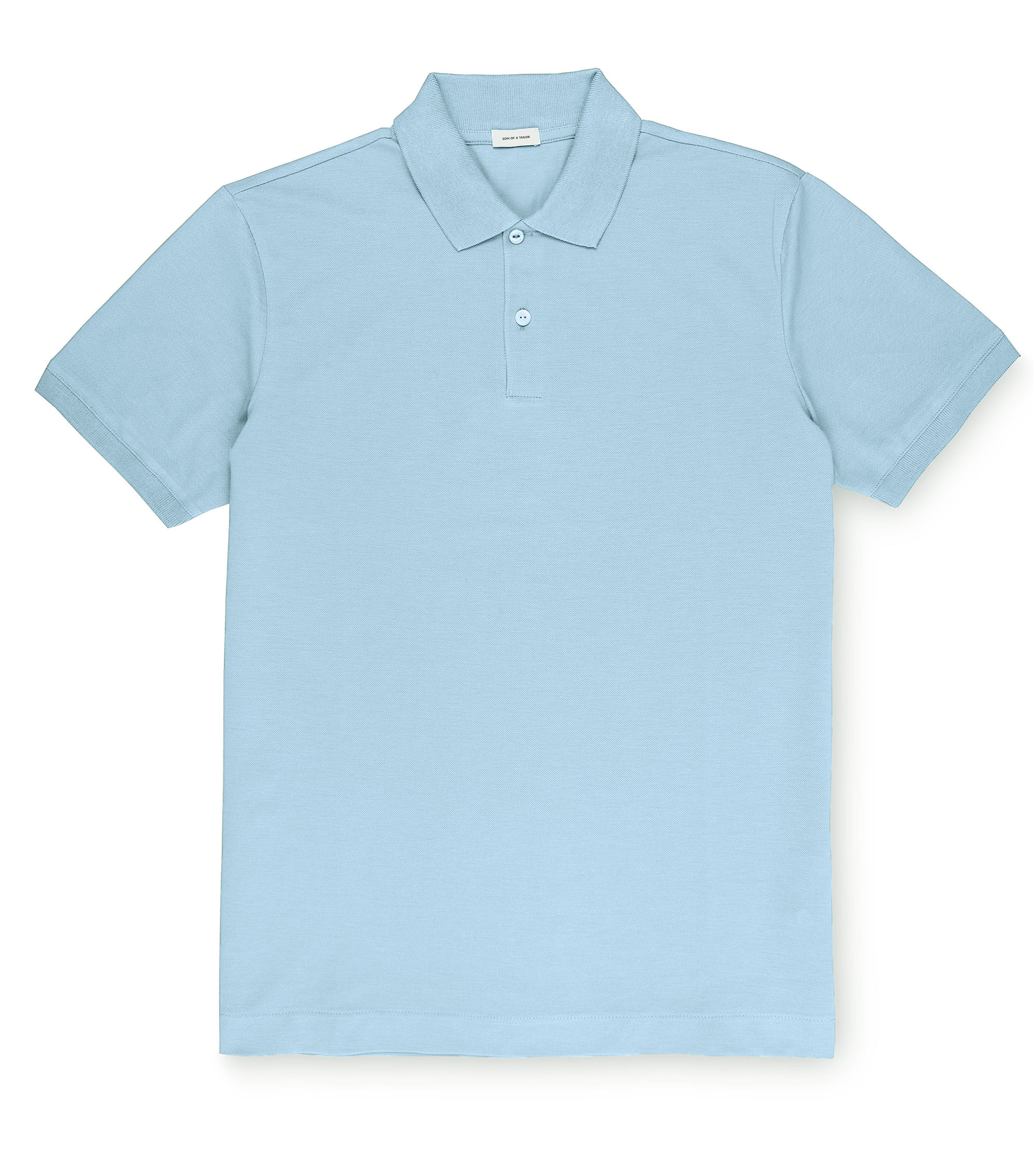 Custom Fitted Pique Polo Shirt Blue Bell | Son of a Tailor
