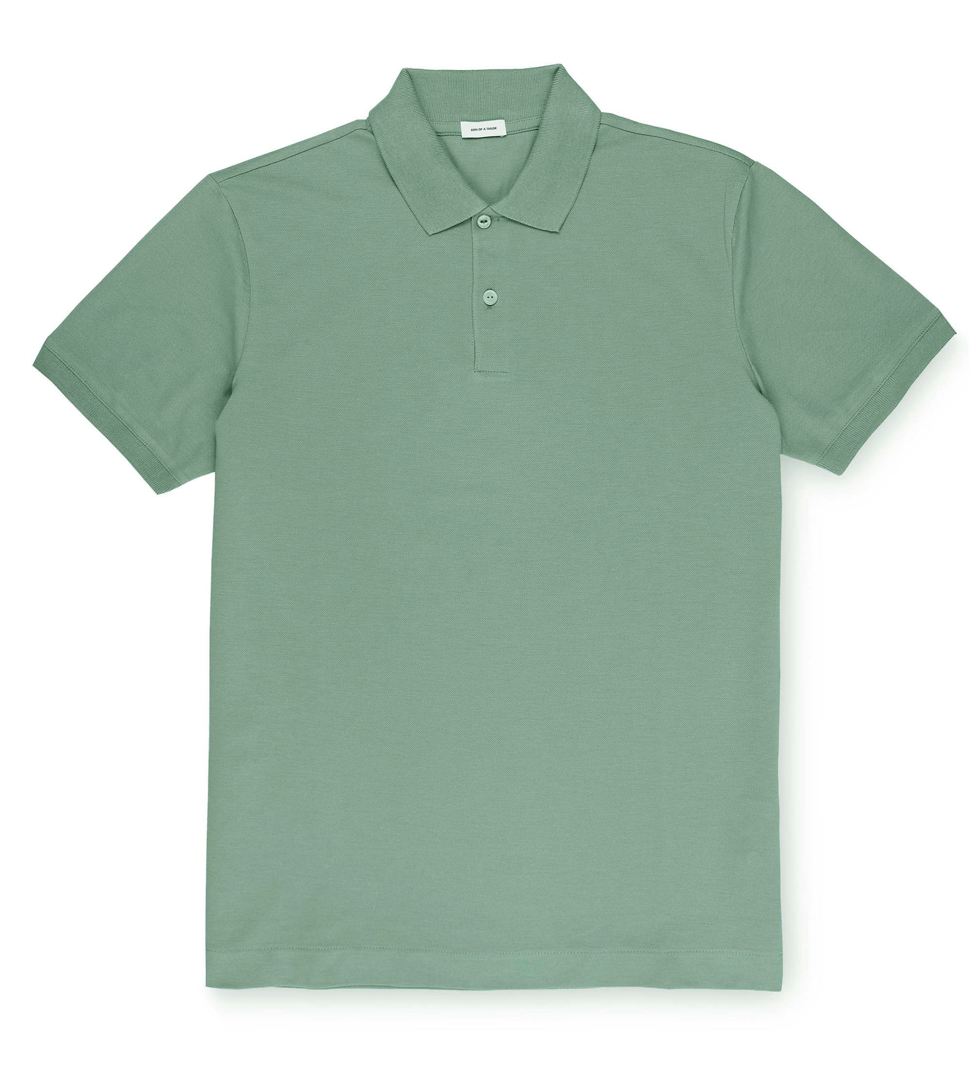 Custom Fitted Pique Polo Breezy Green | Son of a Tailor