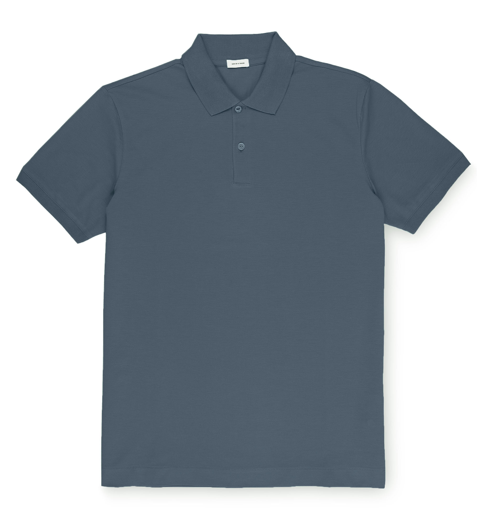 Custom Fitted Pique Polo Shirt Mussel | Son of a Tailor