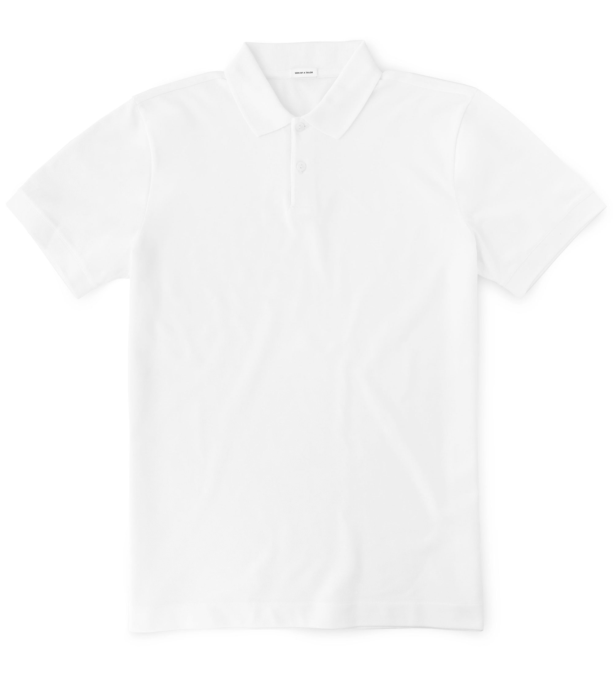 Custom Fitted Pique Polo White | Son of a Tailor