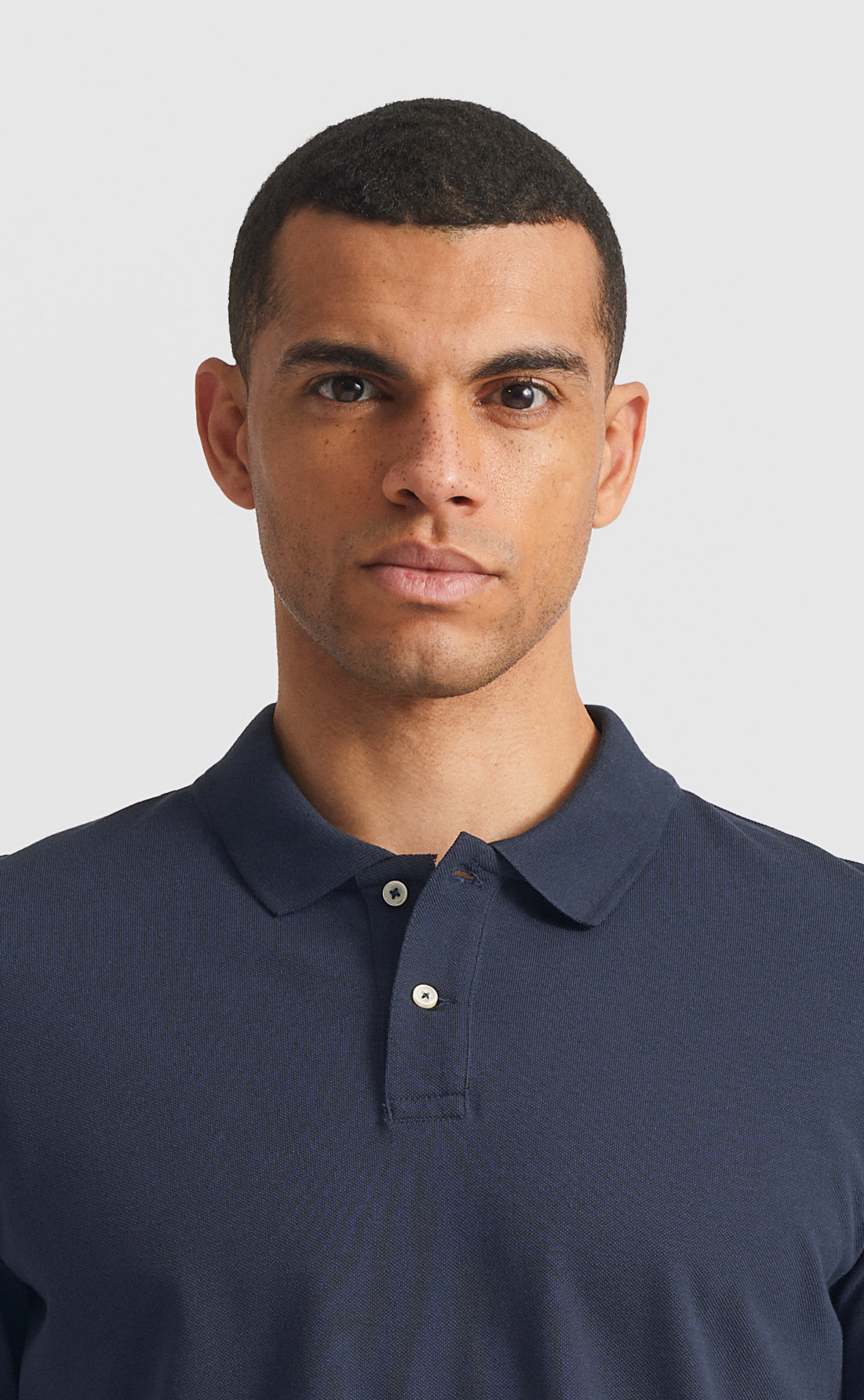 ◆SATUR◆ Striped Pique Polo Long Sleeve Navy SA243MLS05NV MUSINSA | SATUR Striped Pique Polo Long Sleeve Navy