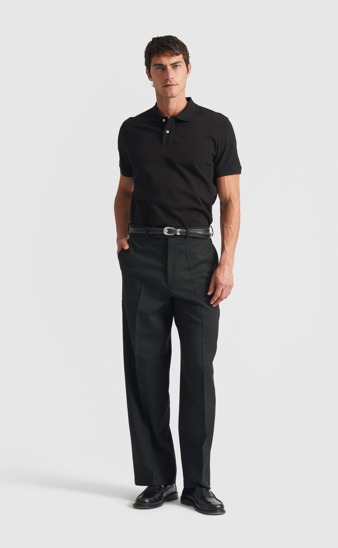 Pique Polo Shirt - Pique Polo Shirt - Black