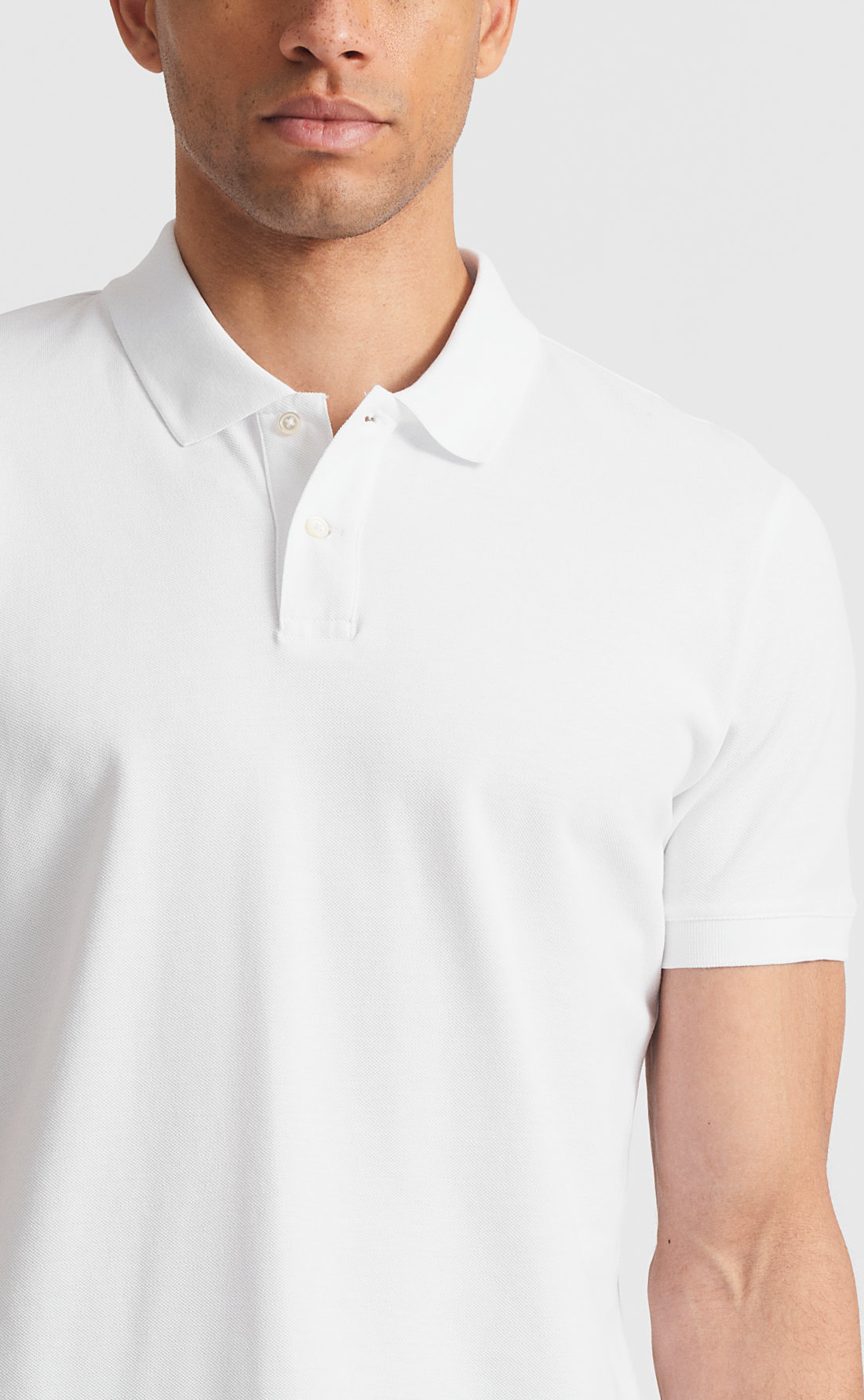 Custom Fitted Pique Polo Shirt White Son of a Tailor