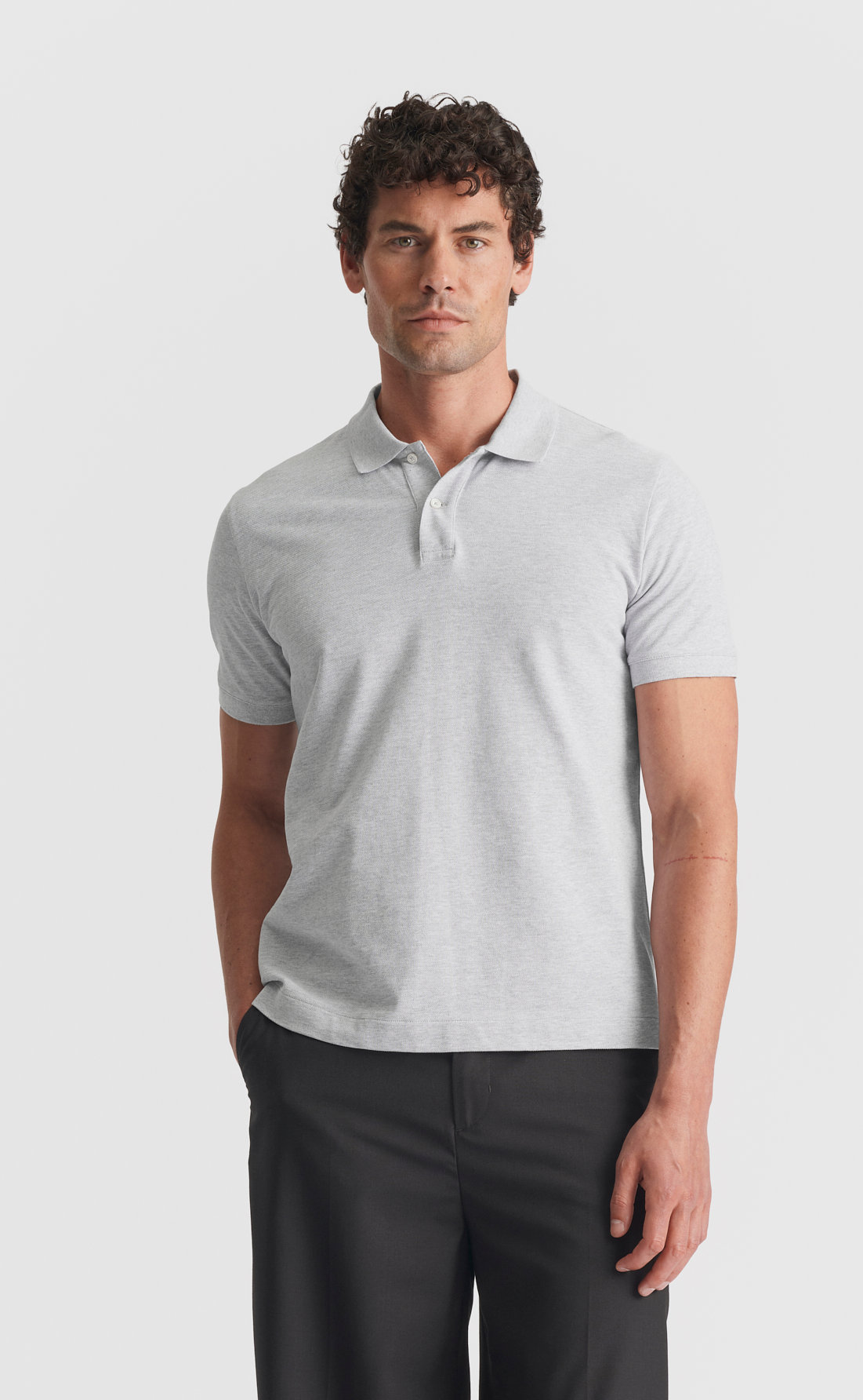 Custom Fitted Pique Polo Shirt