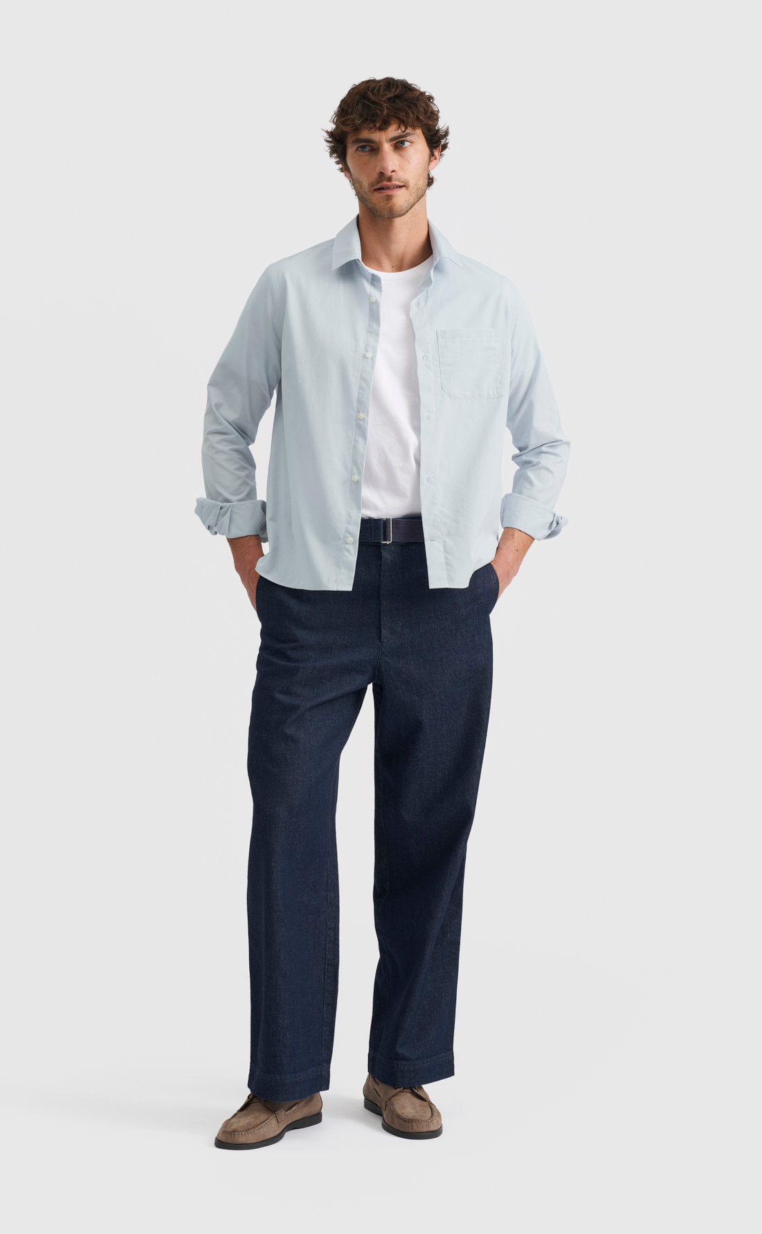 3PM Poplin Shirt - 3PM Poplin Shirt - Pearl Blue