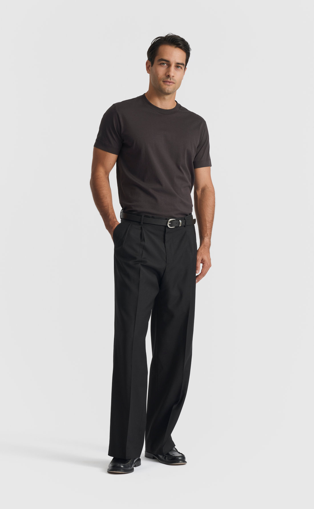 Silk T-Shirt in Meteorite