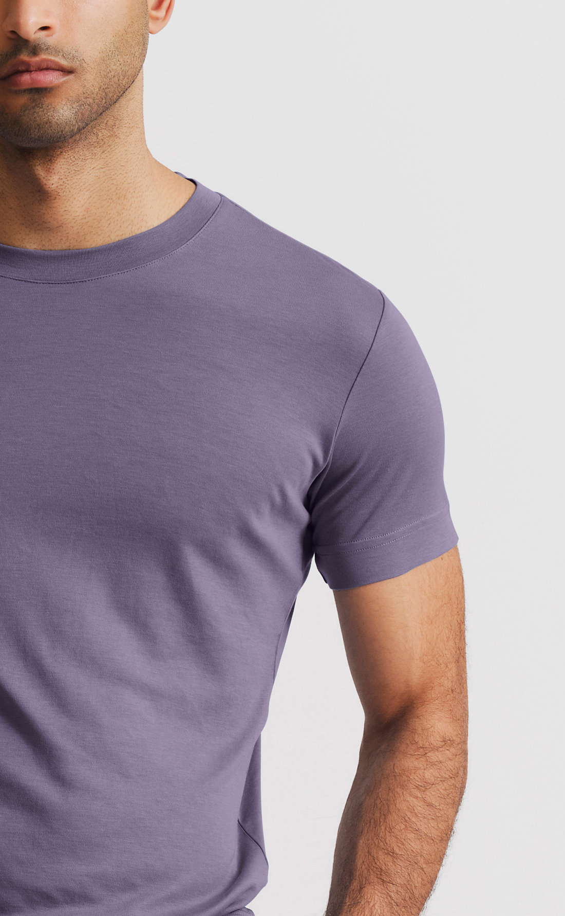 Custom Fitted Light Summer T-Shirt Purple Sage