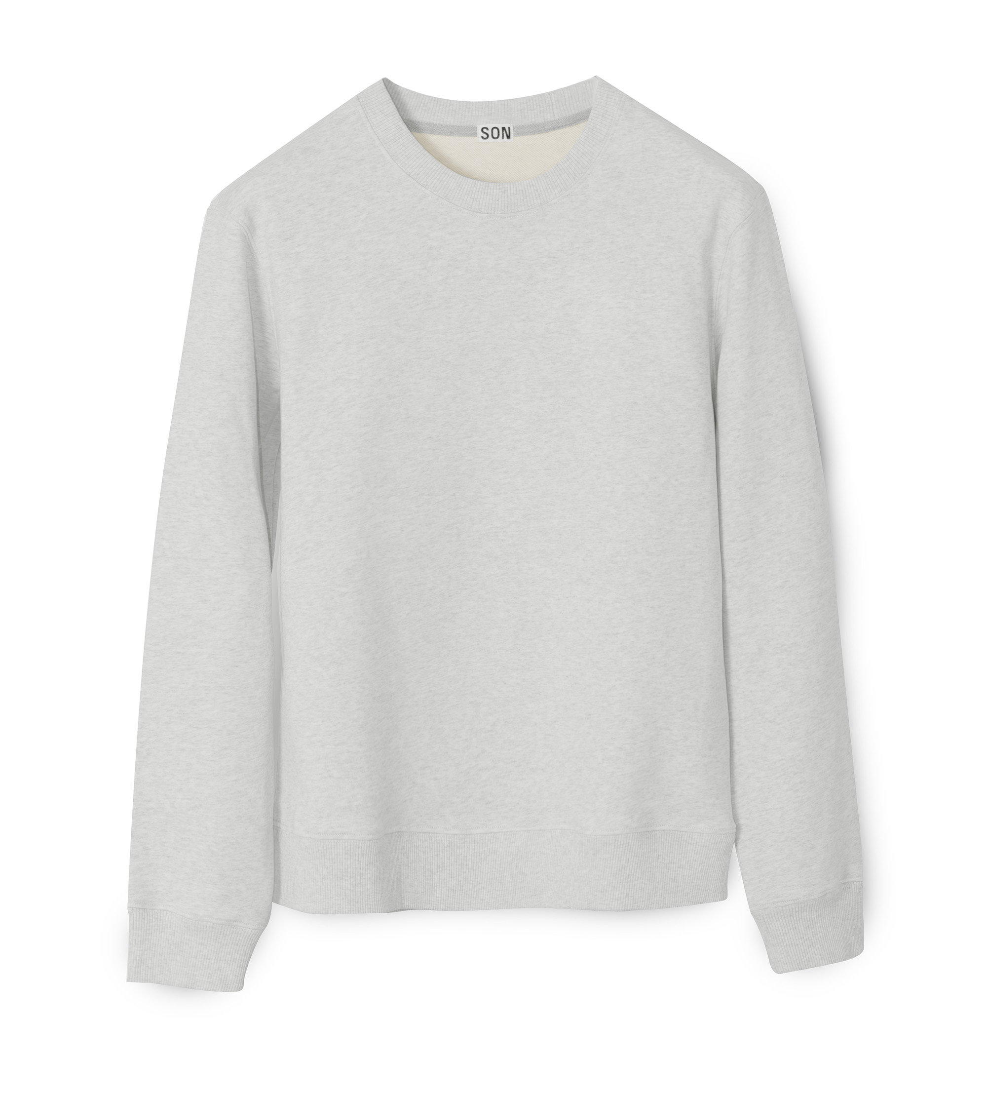 Custom Fitted Cotton Sweatshirt Light Grey | Son of a Tailor