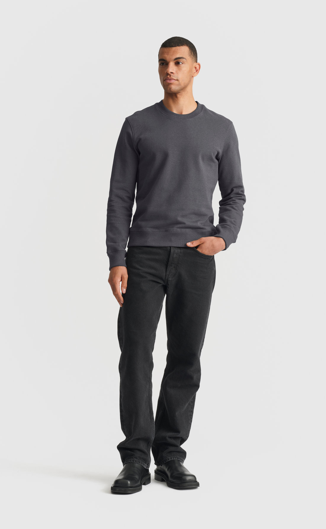 Cotton Sweatshirt - Cotton Sweatshirt - Woodland Grey