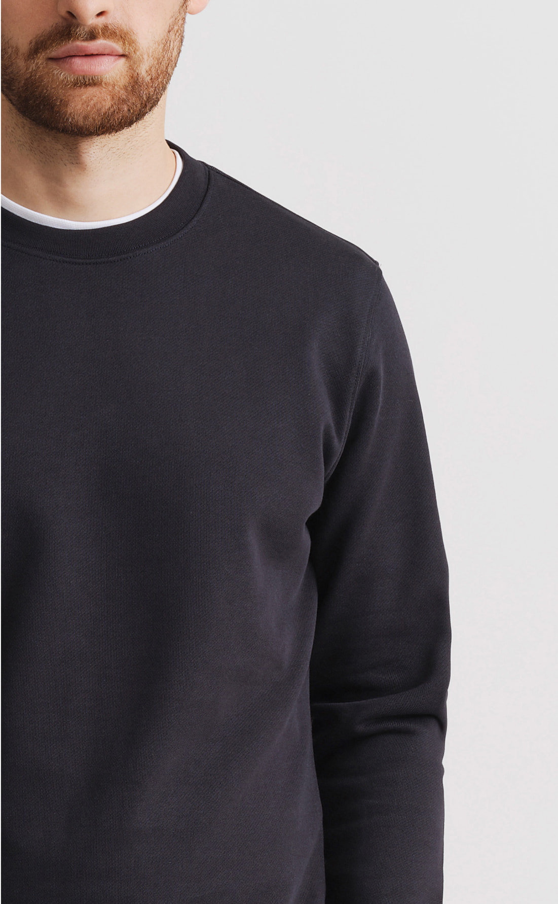 Long cotton sweatshirt sale